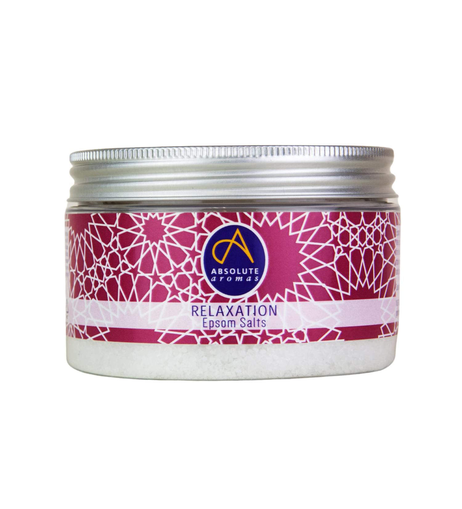 Absolute Aromas Relaxation Epsom Salt - 300g Magnesium Sulfate with Chamomile Lavender & Mandarin Essential Oils for Ultimate Relaxation - Buy Online on SooperMarket.com