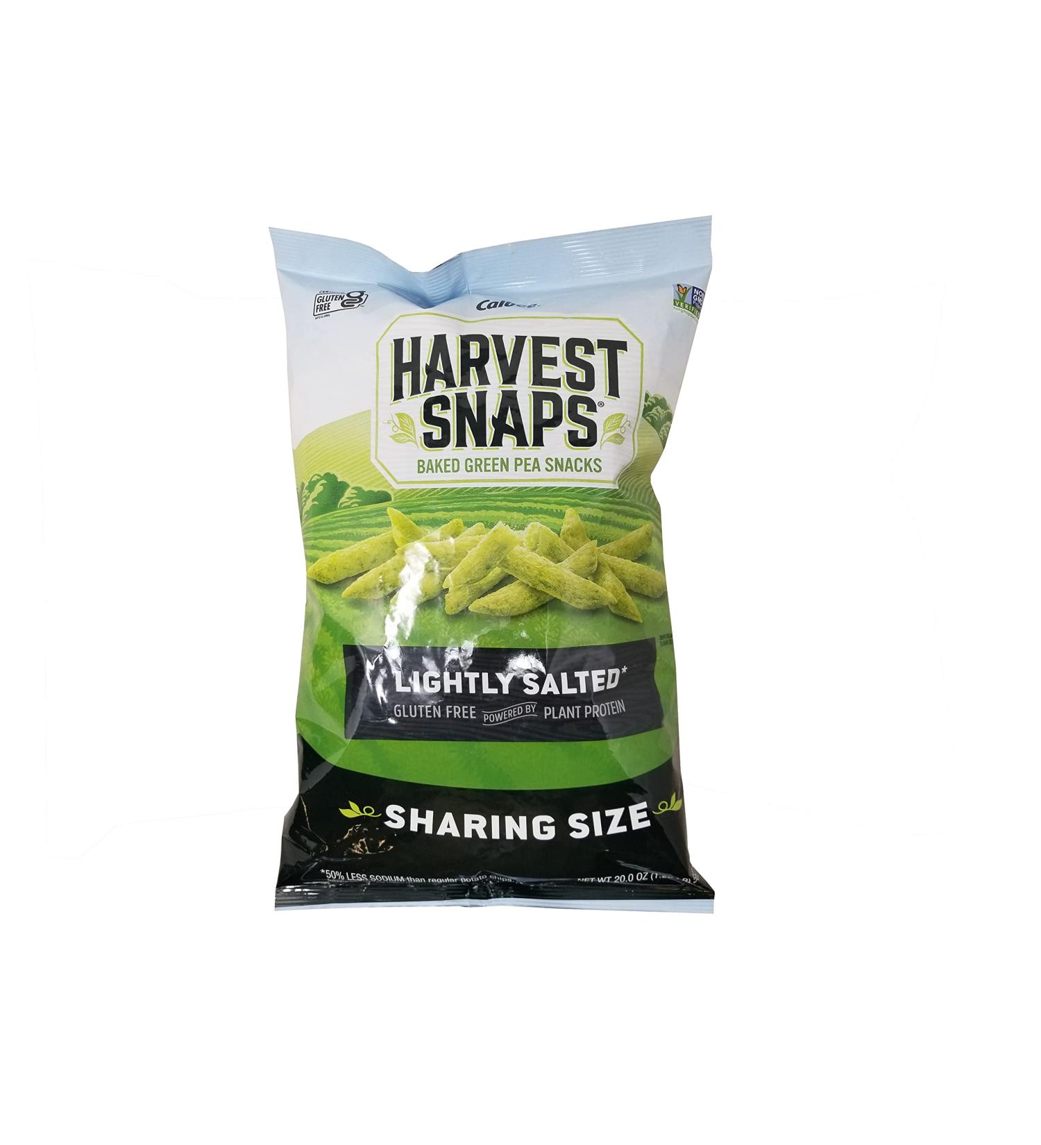 Harvest Snaps Baked Green Pea Snacks Lightly Salted 20 OZ - Healthy Crunchy Snack Option - Buy Online on SooperMarket.com
