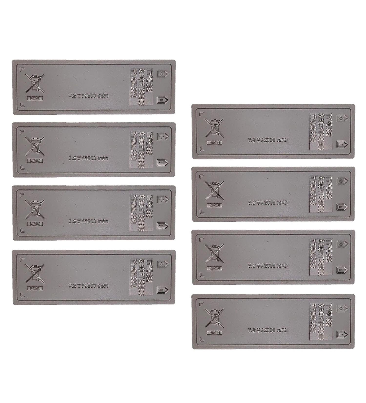 Buy 8 Pack 7.2V RSC7220 Rechargeable NiMH Battery | Compatible with Scanreco Models 592 590 960 | 2000mAh Power - Buy Online on SooperMarket.com