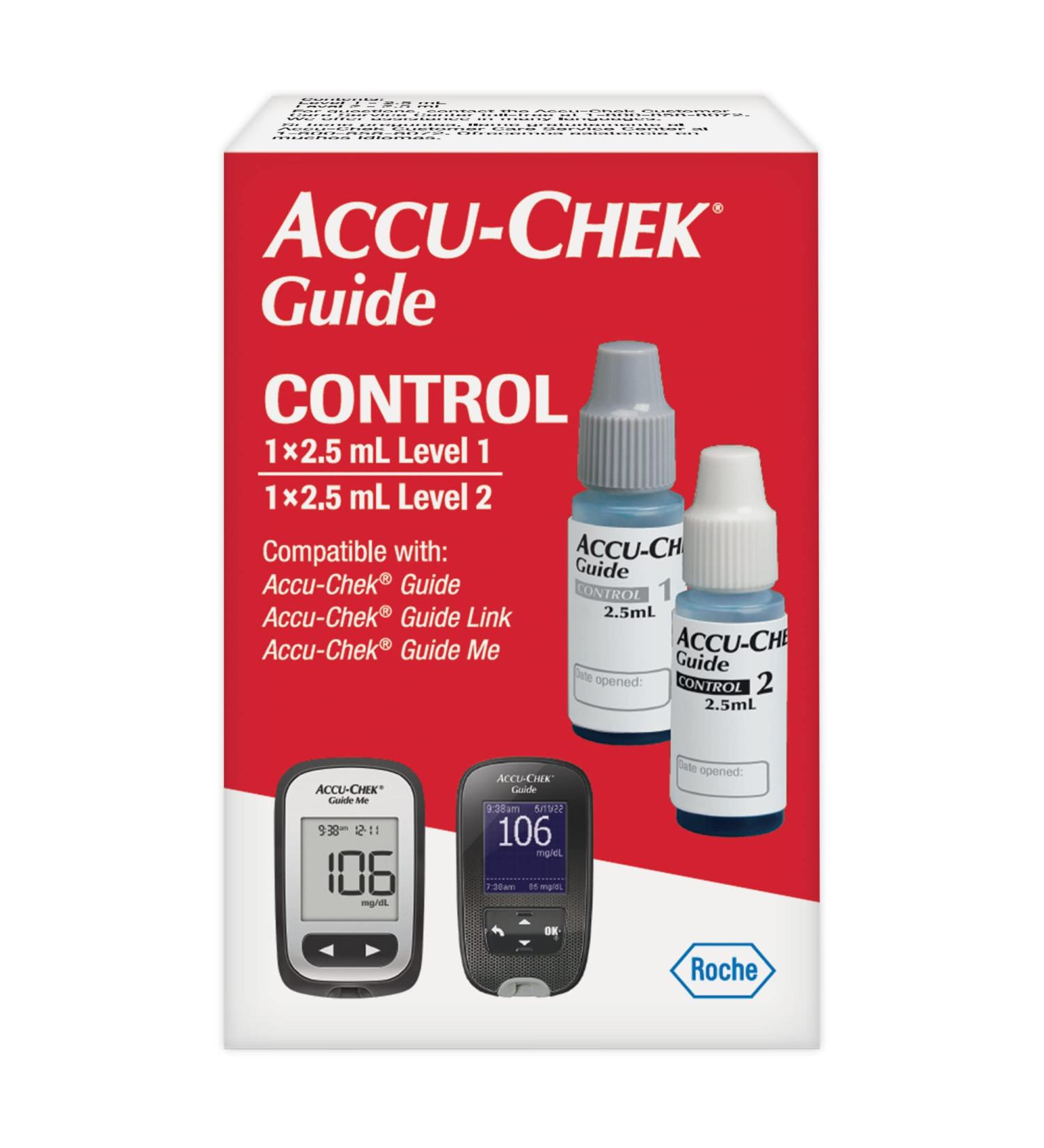 Accu-Chek Guide Control Solution - Diabetic Blood Glucose Testing - Buy Online on SooperMarket.com