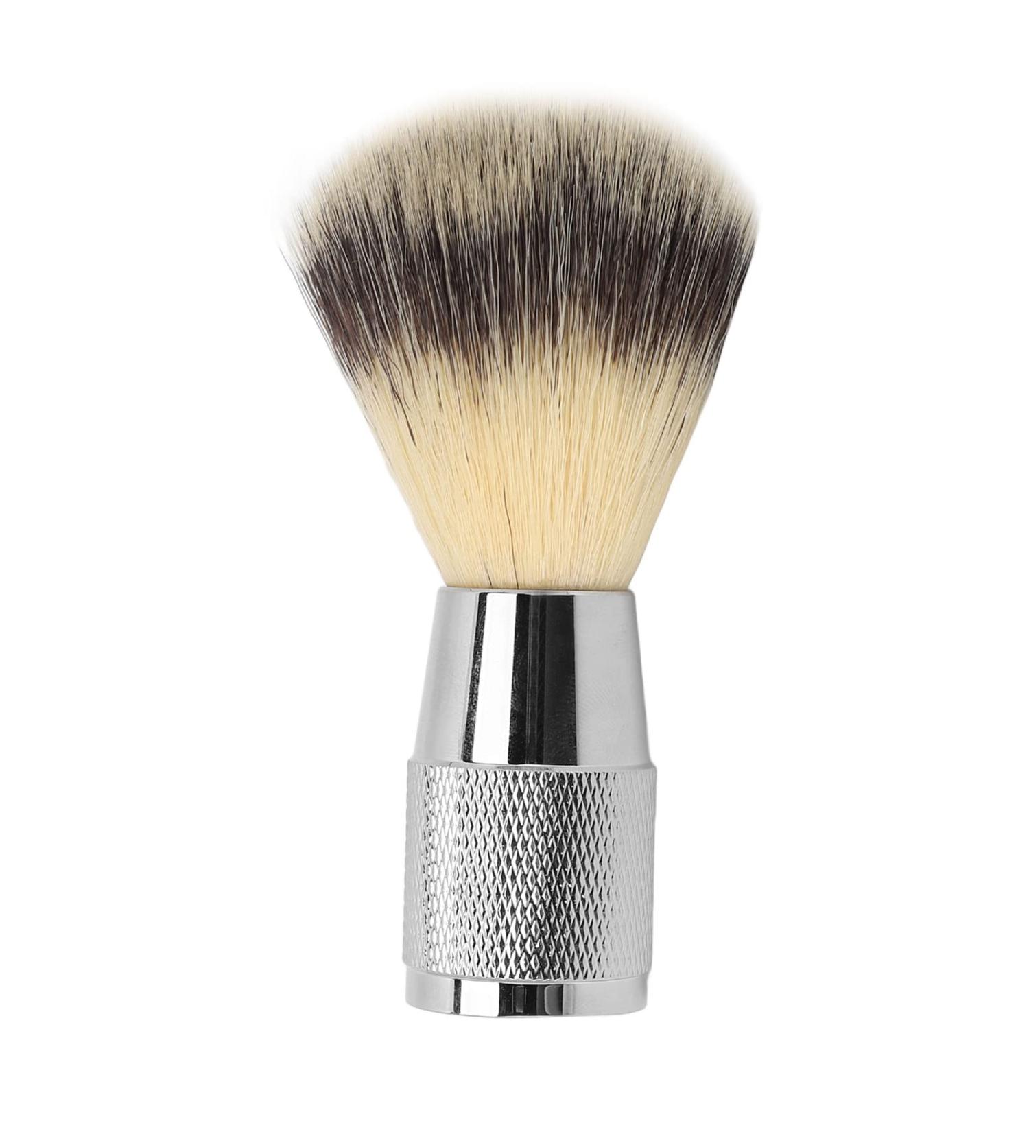Razor Brush for Men | Portable Synthetic Shaving Brush with Curved Handle for Foam | Ideal for Salon & Travel - Buy Online on SooperMarket.com