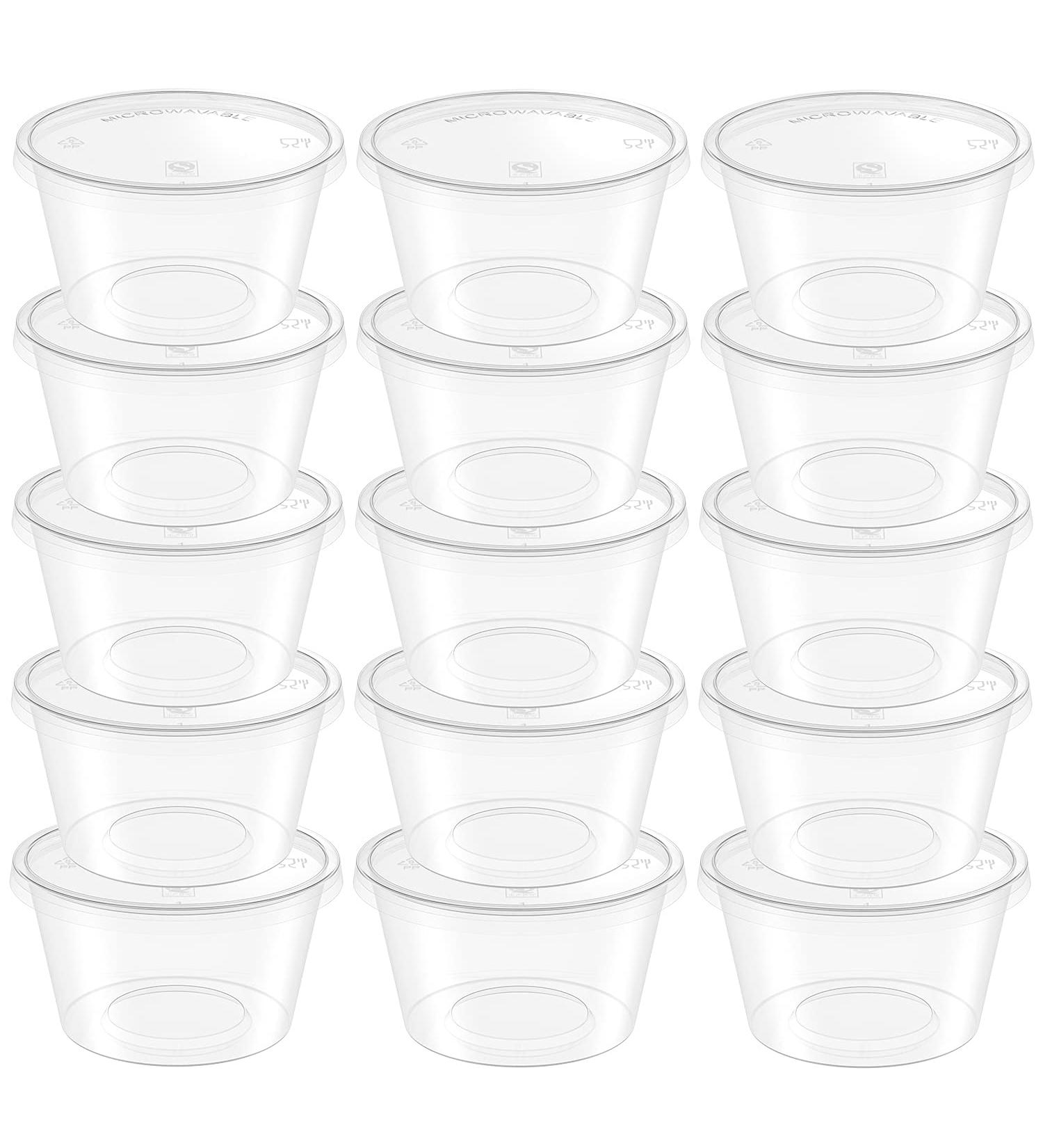 XINGLIAN 50 Pack 4 Ounce Clear Slime Foam Ball Storage Containers - DIY Craft Making Supplies - Buy Online on SooperMarket.com