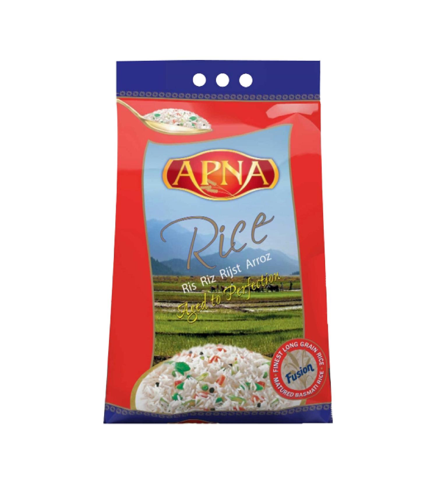Apna Long Grain Basmati Rice 5Kg - Premium Quality 5000g Pack - Buy Online on SooperMarket.com