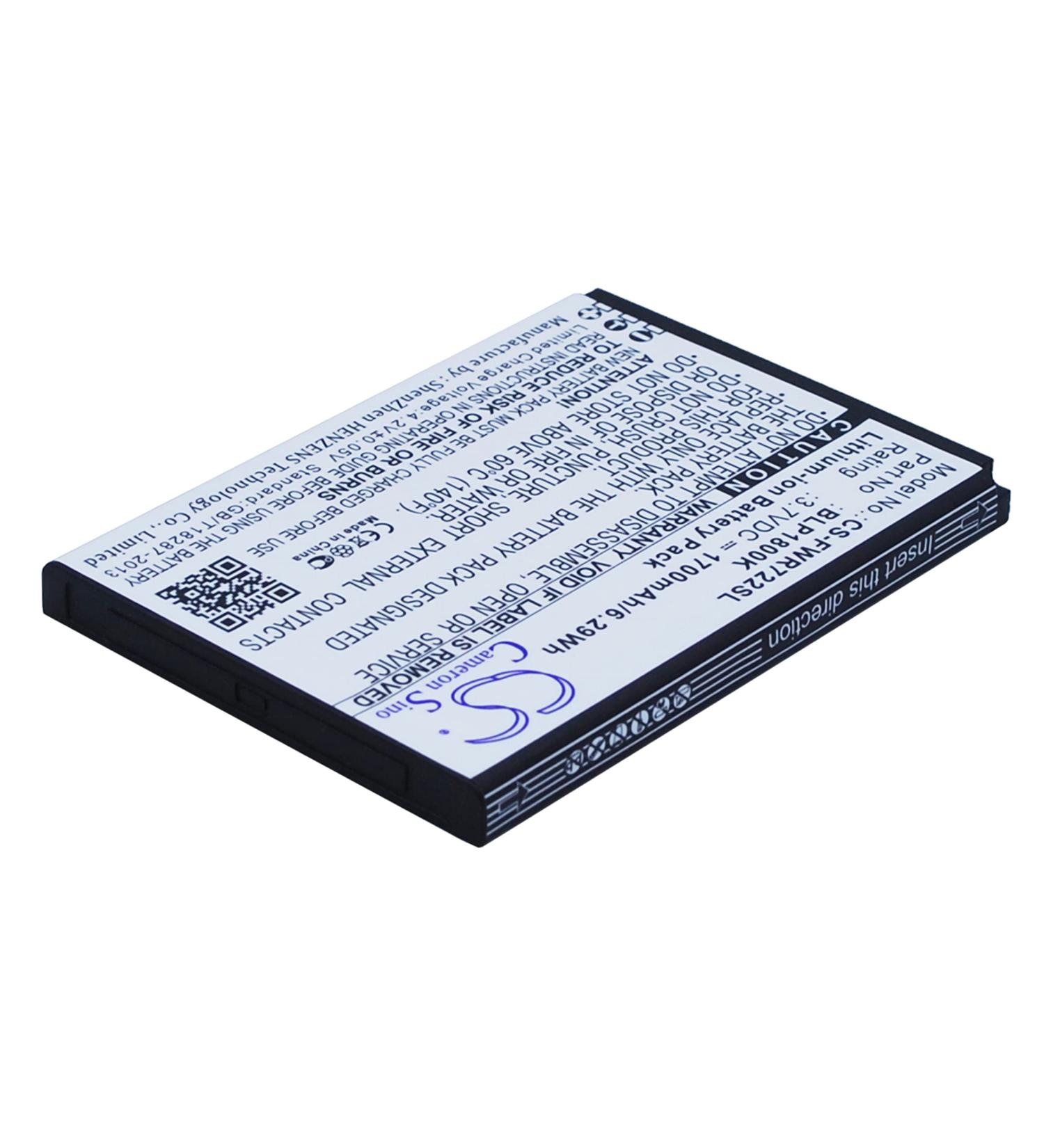 Replacement Battery for Franklin Wireless R722 R774 R775 - BLP1800K 1700mAh/3.7V - International Shipping Available - Buy Online on SooperMarket.com