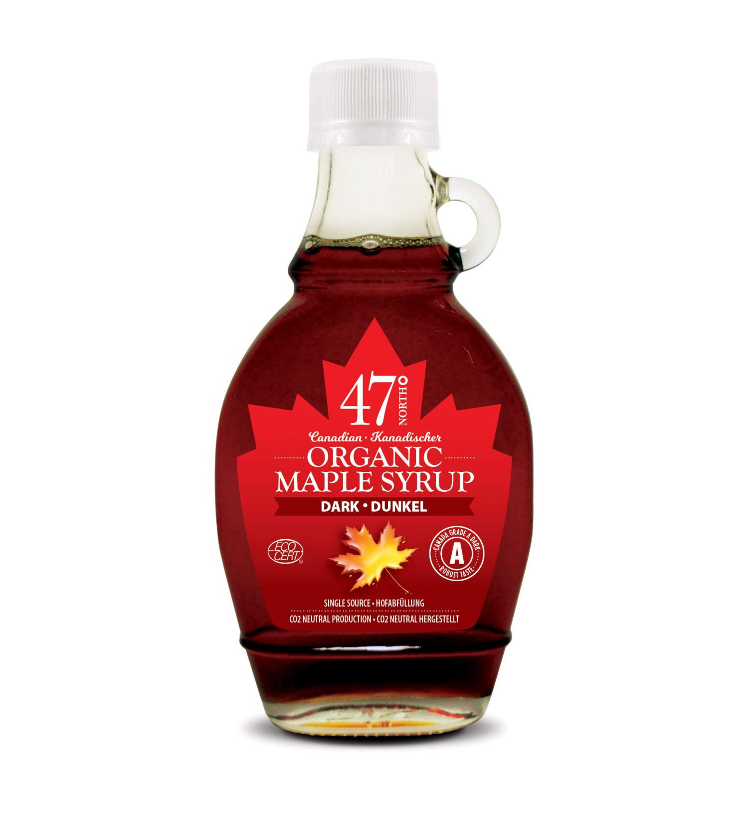 47 North Canadian Organic Maple Syrup - Grade A Dark Robust - 250g - Buy Online on SooperMarket.com