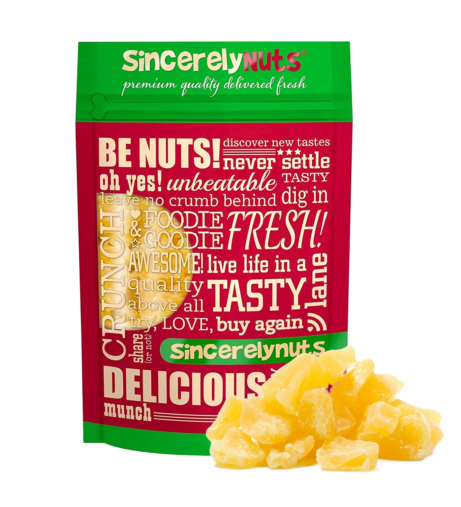 Sincerely Nuts Dried Pineapple Chunks - 2lb Bag | Dehydrated Fruit Snack, Vegan, Gluten Free, Kosher | Sweet & Chewy Tropical Bits - Buy Online on SooperMarket.com