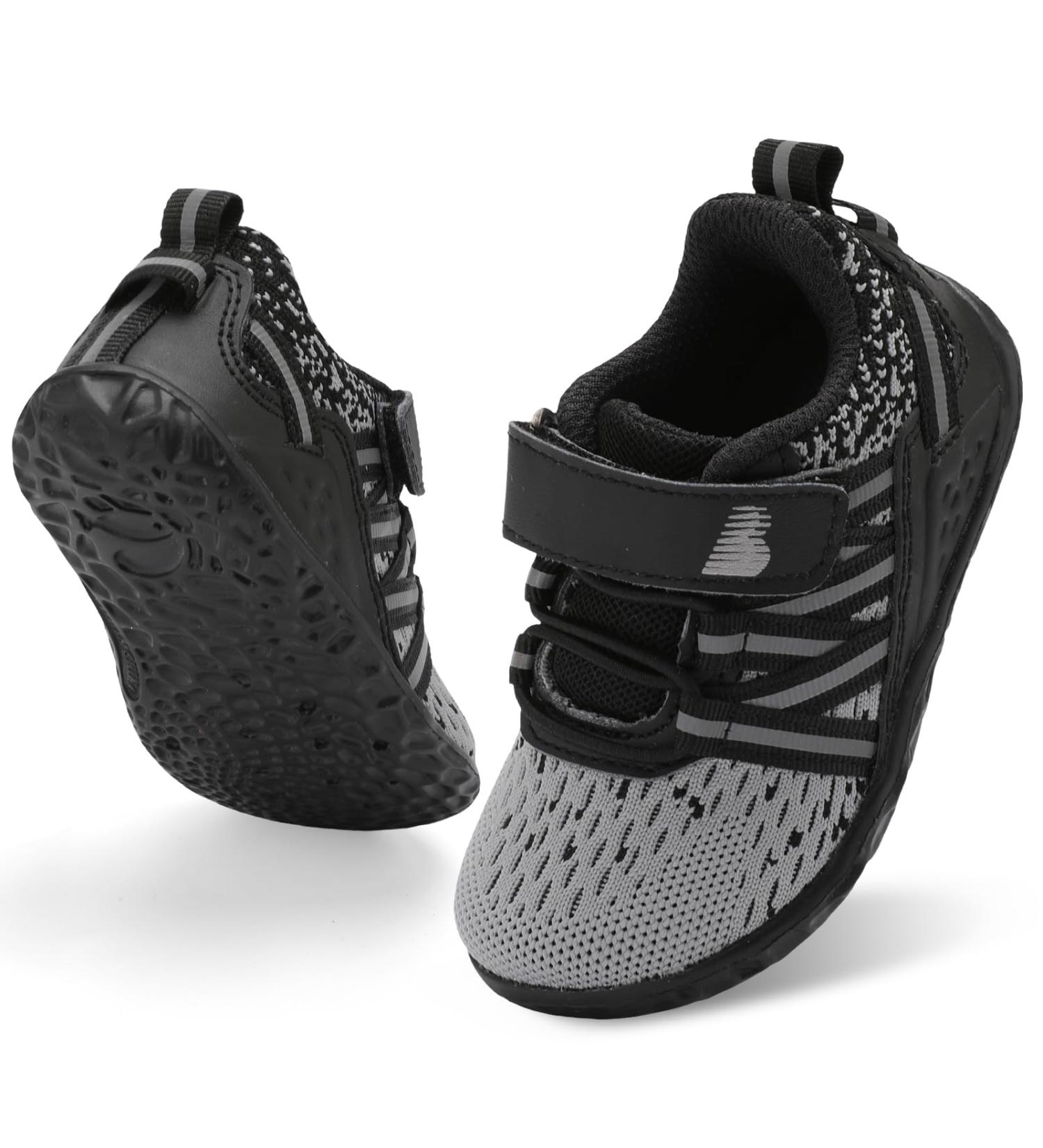 JOINFREE Baby Sneakers 6-12 Months Grey - Soft Anti-Slip Sole Infant Toddler Shoes for First Walkers - Breathable Athletic Running Shoes - Buy Online on SooperMarket.com