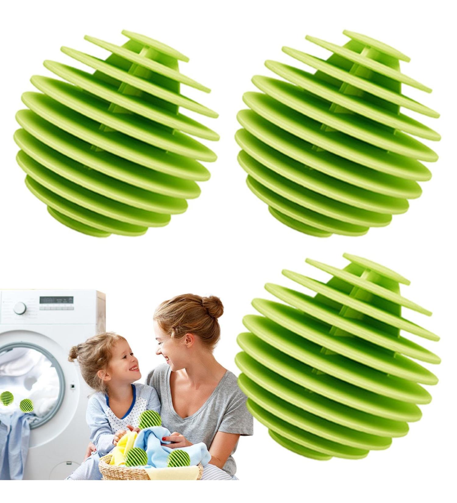 Dryer Balls Laundry Machine Ball Soft Washing Balls Anti-Winding - Softener Ball TPR Reusable Laundry Balls Quick Drying Cleaning Soft Washing Balls Hondony Green - Buy Online on SooperMarket.com