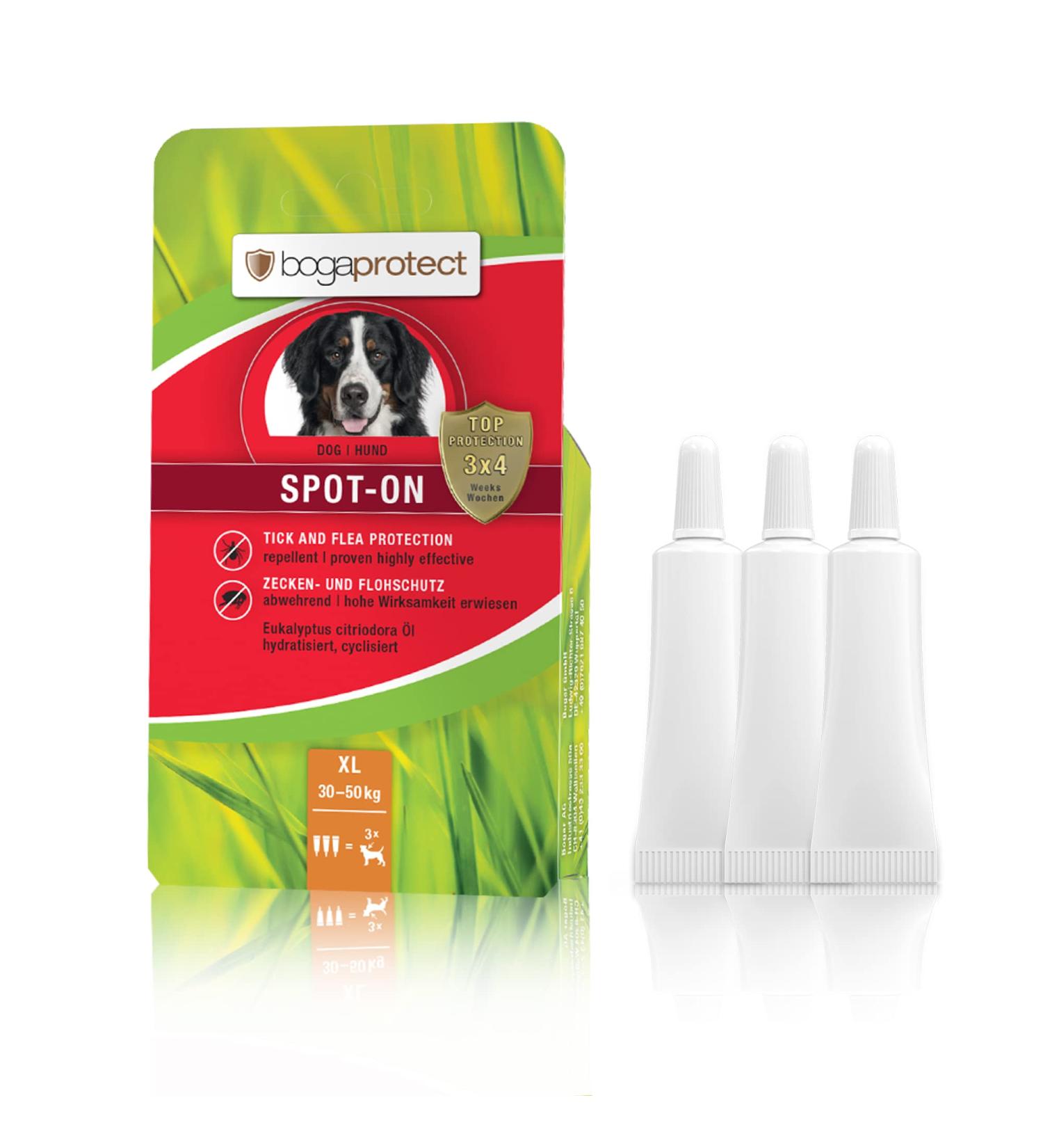 Buy BogoProtect Spot ON Dog Flea & Tick Remedy - Natural 12-Week Protection for XL Dogs (30-50 kg) - Buy Online on SooperMarket.com