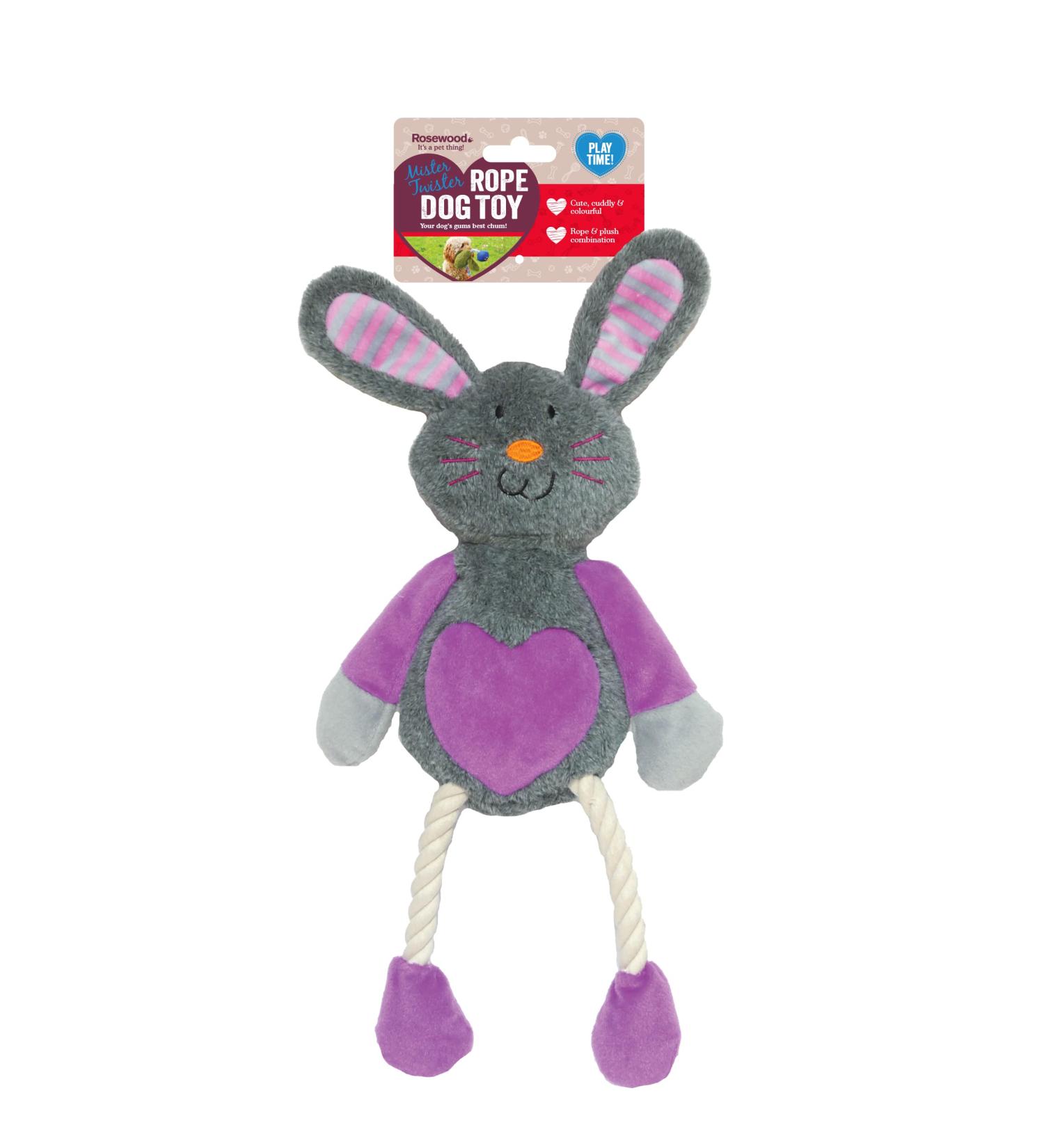 Rosewood Ruby Rabbit Dog Toy multi-colour 1 Count (Pack of 1) - Buy Online on SooperMarket.com