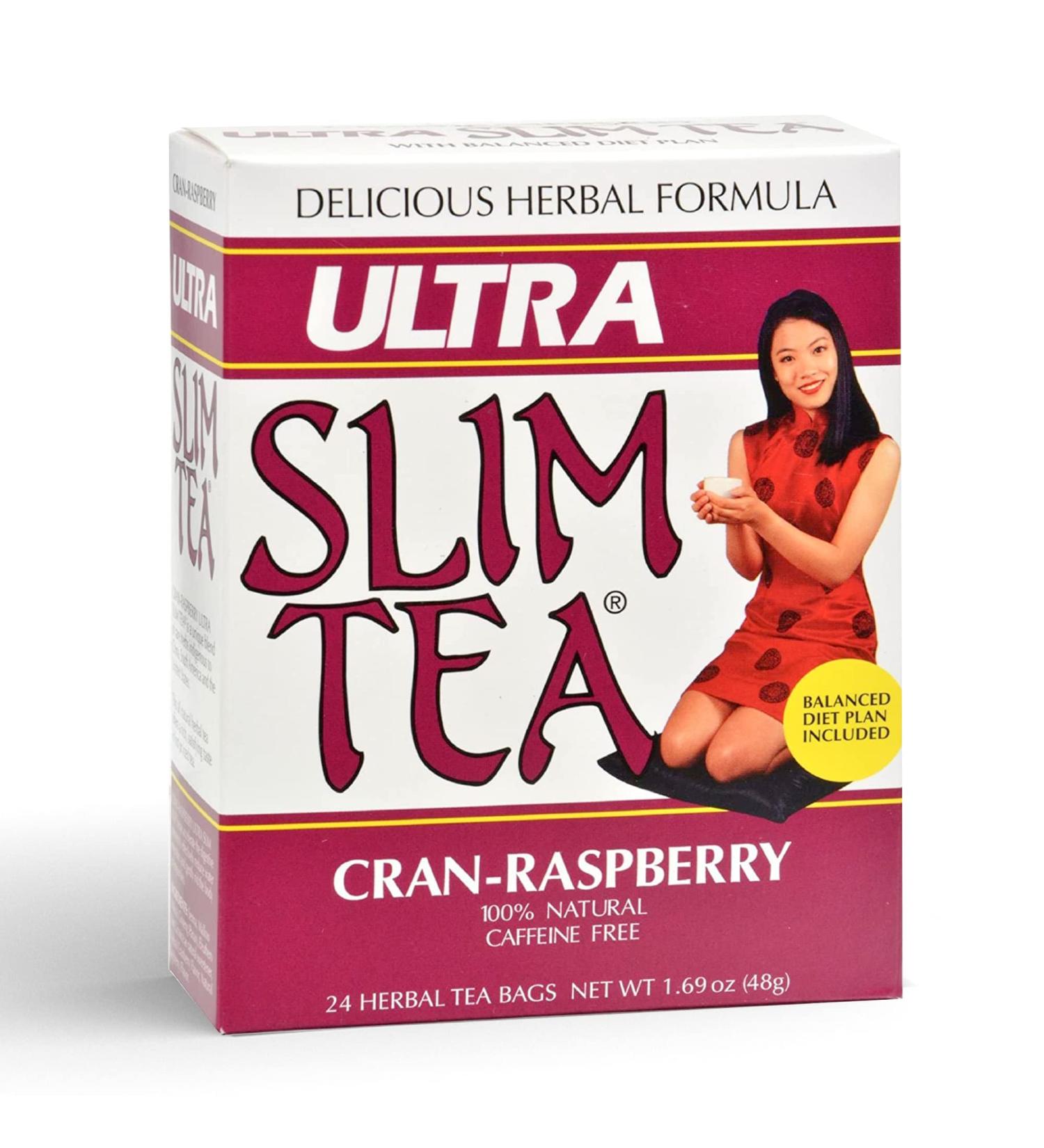 Ultra Slim Cran-Raspberry Tea Bags - 24 Count (Pack of 4) - Buy Online on SooperMarket.com