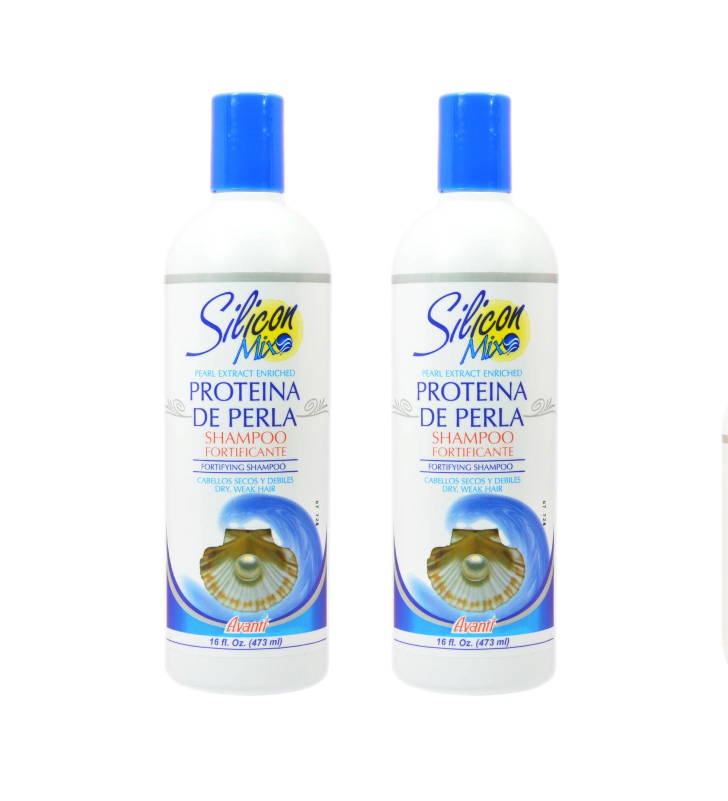 Silicon Mix Proteina De Perla Shampoo 16oz "Pack of 2"