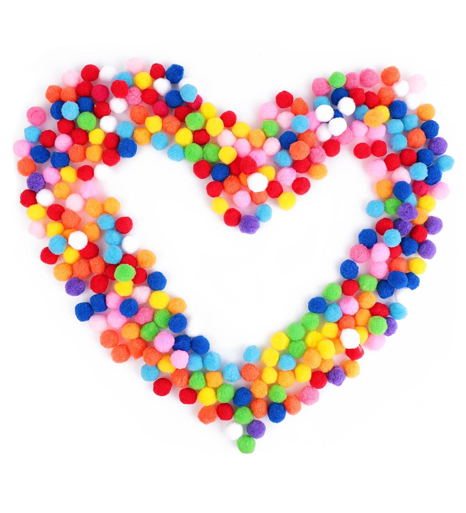Molain 150Pcs 1 Inch Pom Poms - Assorted Colors for DIY Crafts and Party Decorations - Buy Online on SooperMarket.com