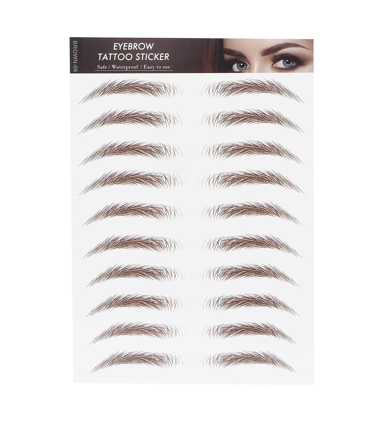 Eyebrow Sticker no Trace Waterproof Professional Eyebrow Sticker Eyebrow Transfer Sticker for Women(06) - Buy Online on SooperMarket.com
