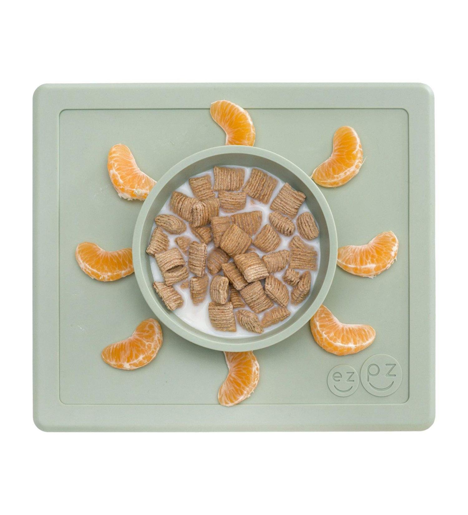 ezpz Happy Bowl (Sage) - Silicone Suction Bowl for Toddlers & Preschoolers, Dishwasher Safe - Buy Online on SooperMarket.com