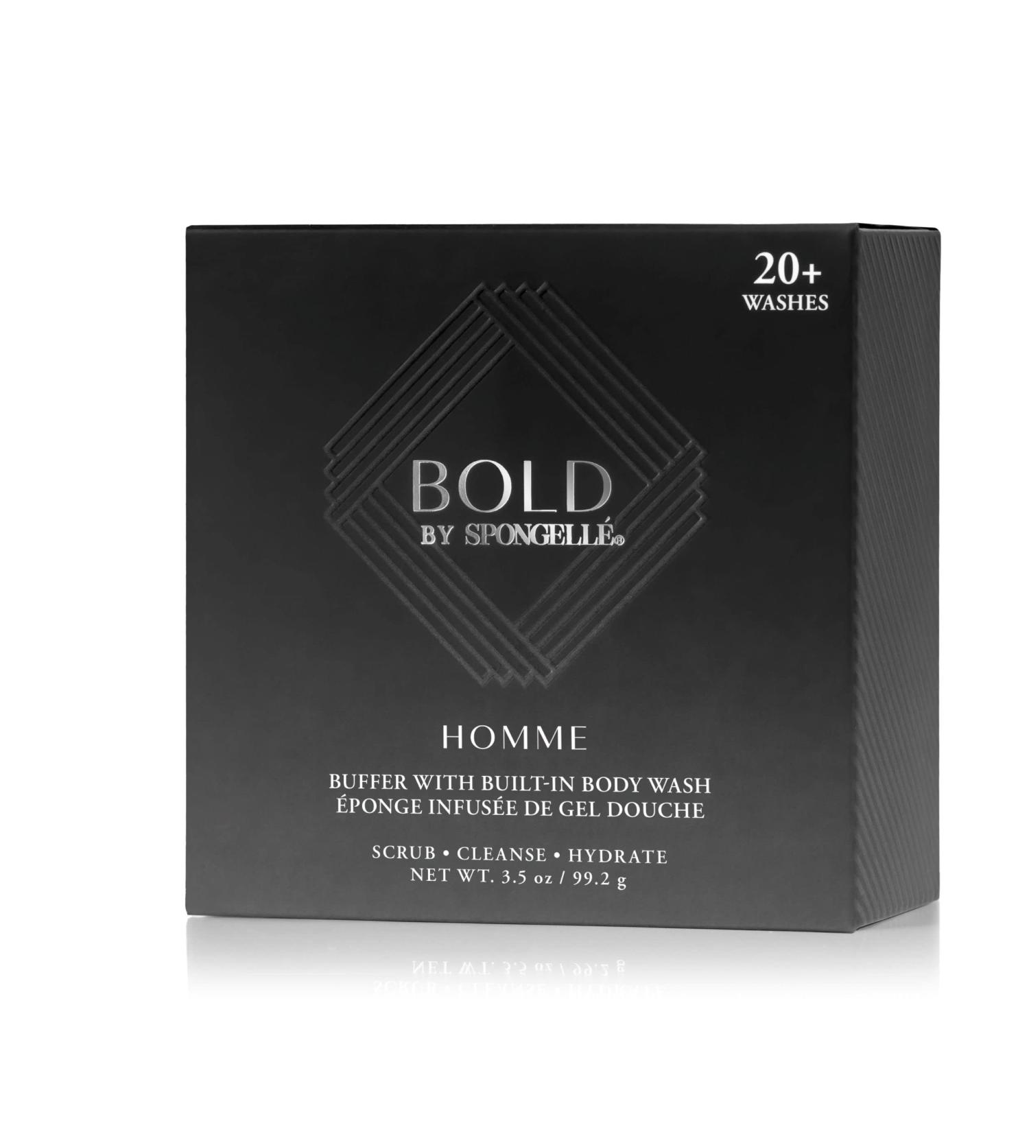 SPONGELL Men's Homme Collection Body Wash Infused Buffer Bold - Black - Buy Online on SooperMarket.com