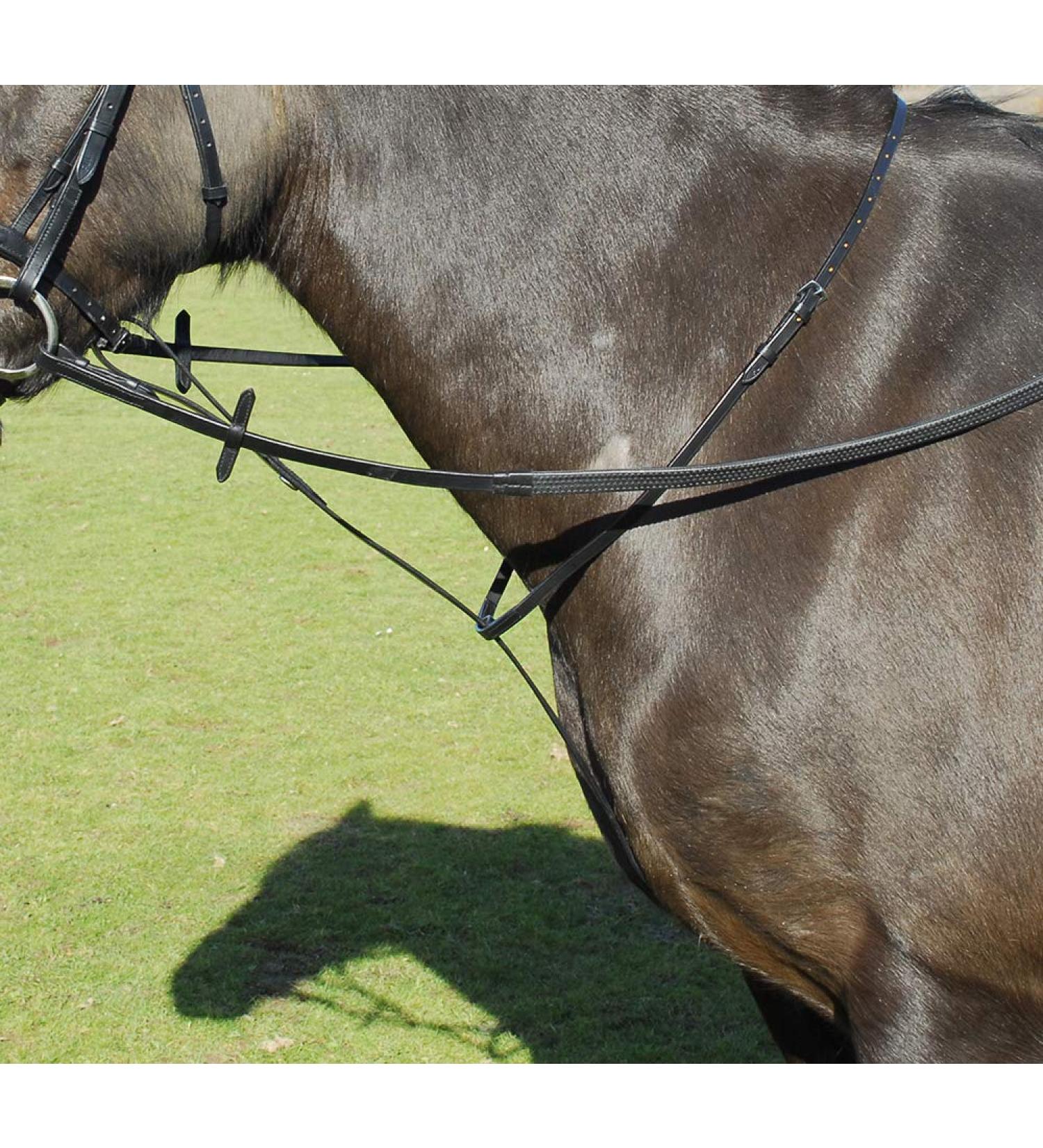 Windsor Leather Standing Martingale in Black or Havana Pony Black
