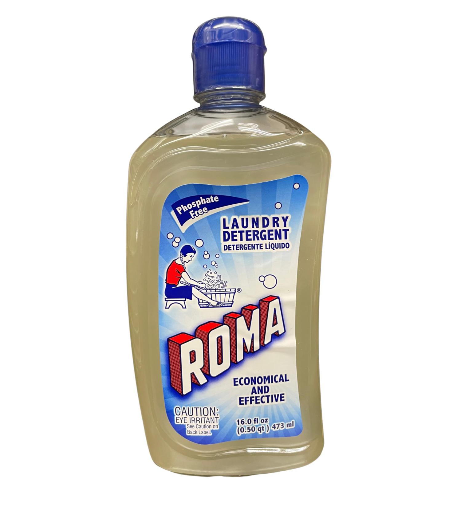 Roma Laundry Detergent Liquid 16 fl oz | Eco-Friendly Cleaning Solution for All Fabrics - Shop Internationally - Buy Online on SooperMarket.com