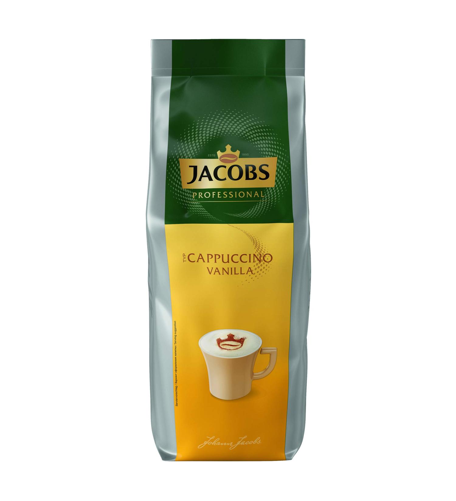 Buy Jacobs Professional Cappuccino Vanilla Instant Coffee 1kg - Premium Soluble Coffee with Vanilla Flavor | International Shipping Available - Buy Online on SooperMarket.com