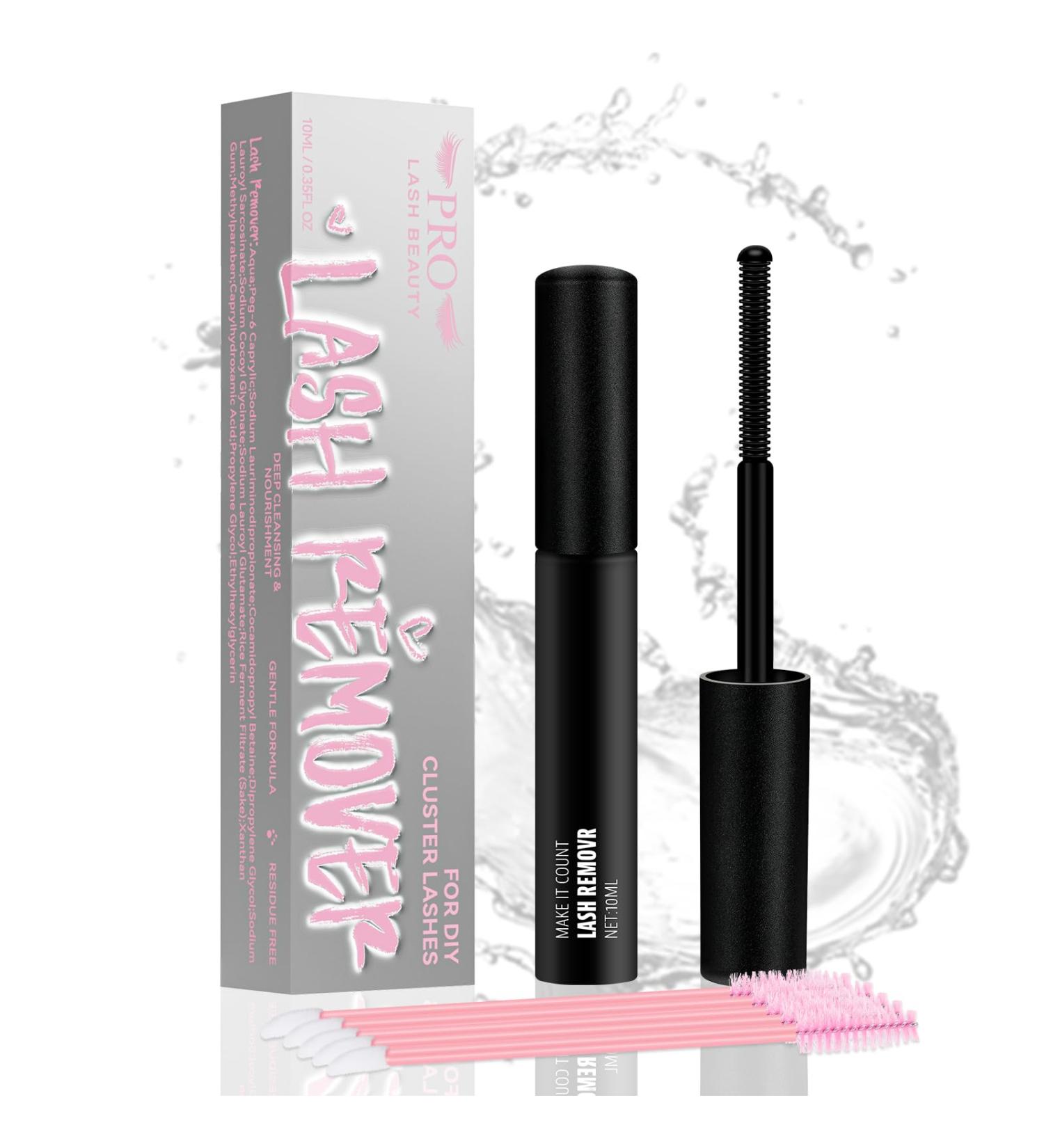 Pro Cluster Eyelash Glue Remover 10ml - Gentle Oil Makeup Cleaner for DIY Eyelash Extensions & Easy Removal - Buy Online on SooperMarket.com