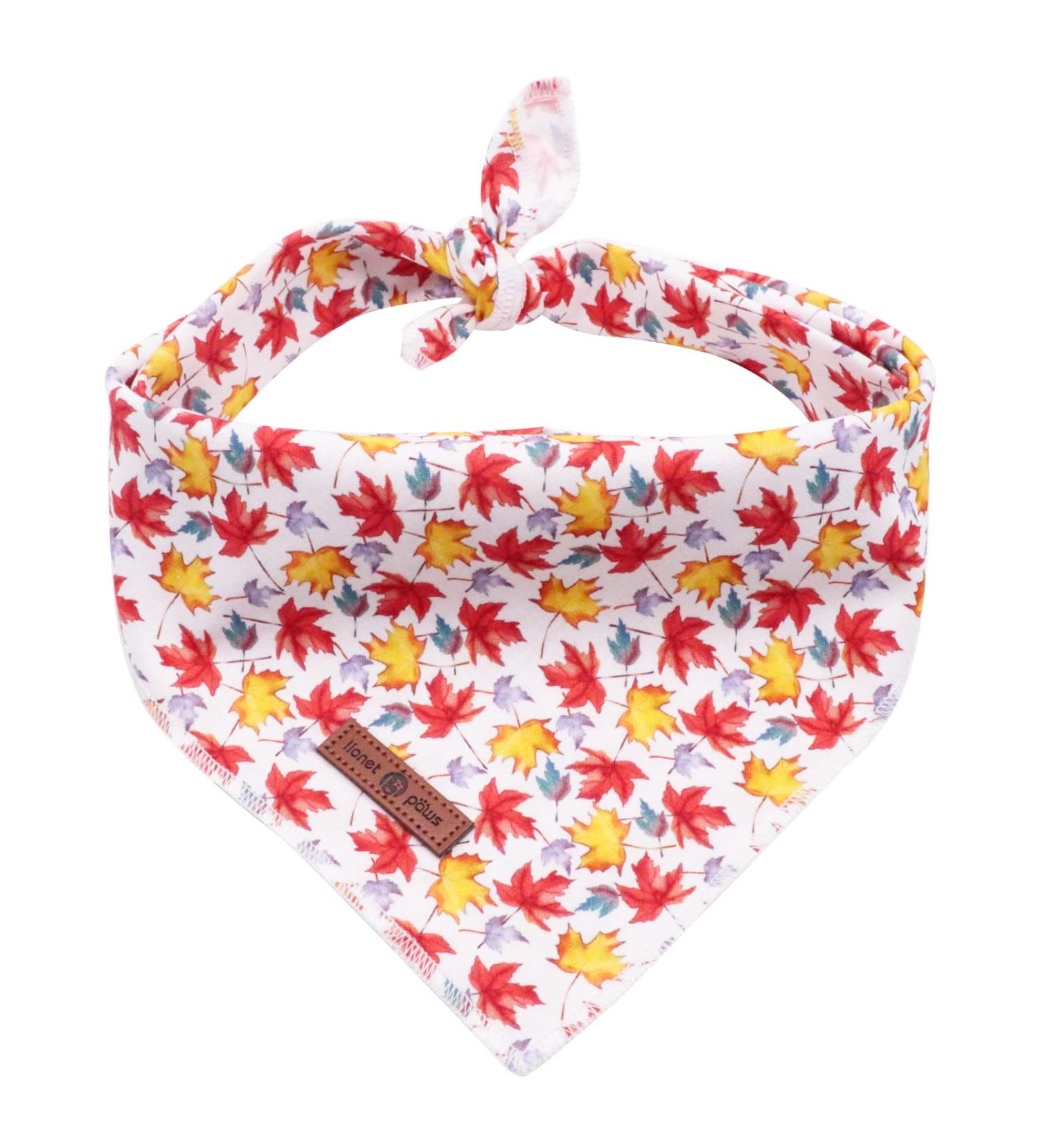 Lionet Paws Dog Bandana - Triangular Headscarf for Small Medium & Large Dogs (L) - Autumn Style - Pack of 1 - Buy Online on SooperMarket.com
