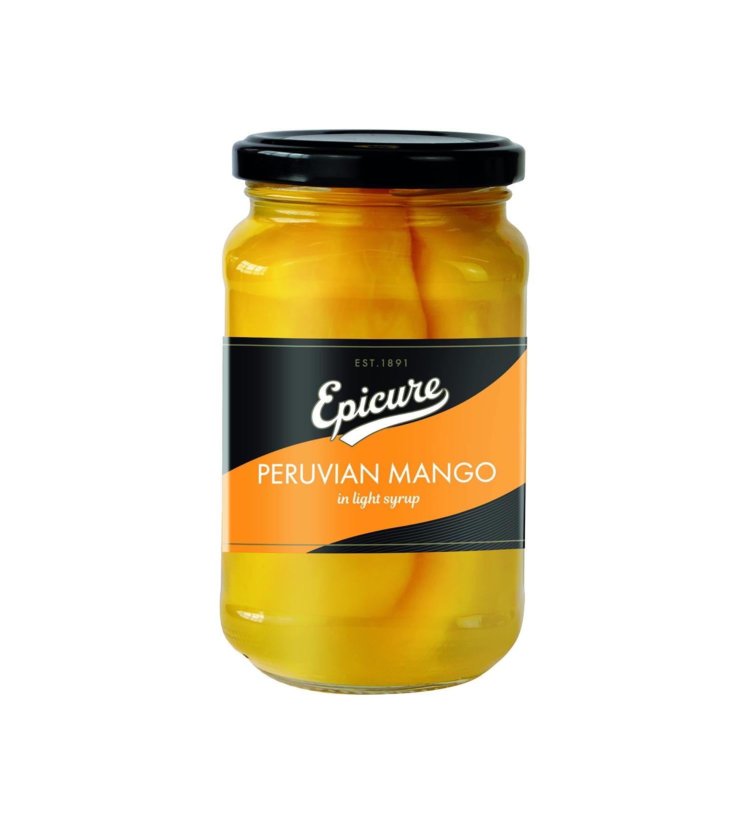 Epicure Jarred Peruvian Mango Slices in Light Syrup 370 g (Pack of 6) - Buy Online on SooperMarket.com