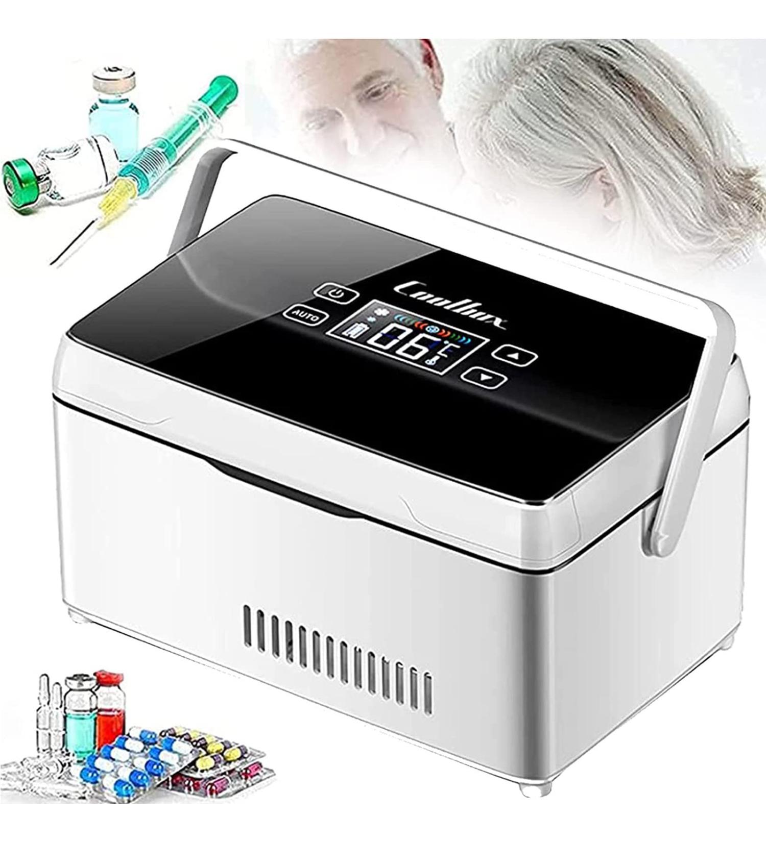 Portable Insulin Cooler Box Rechargeable Car Travel Refrigerator LCD Display Super Large Capacity for Insulin Interferon Growth Hormone Touchsupercapacity-triplebattery - Buy Online on SooperMarket.com