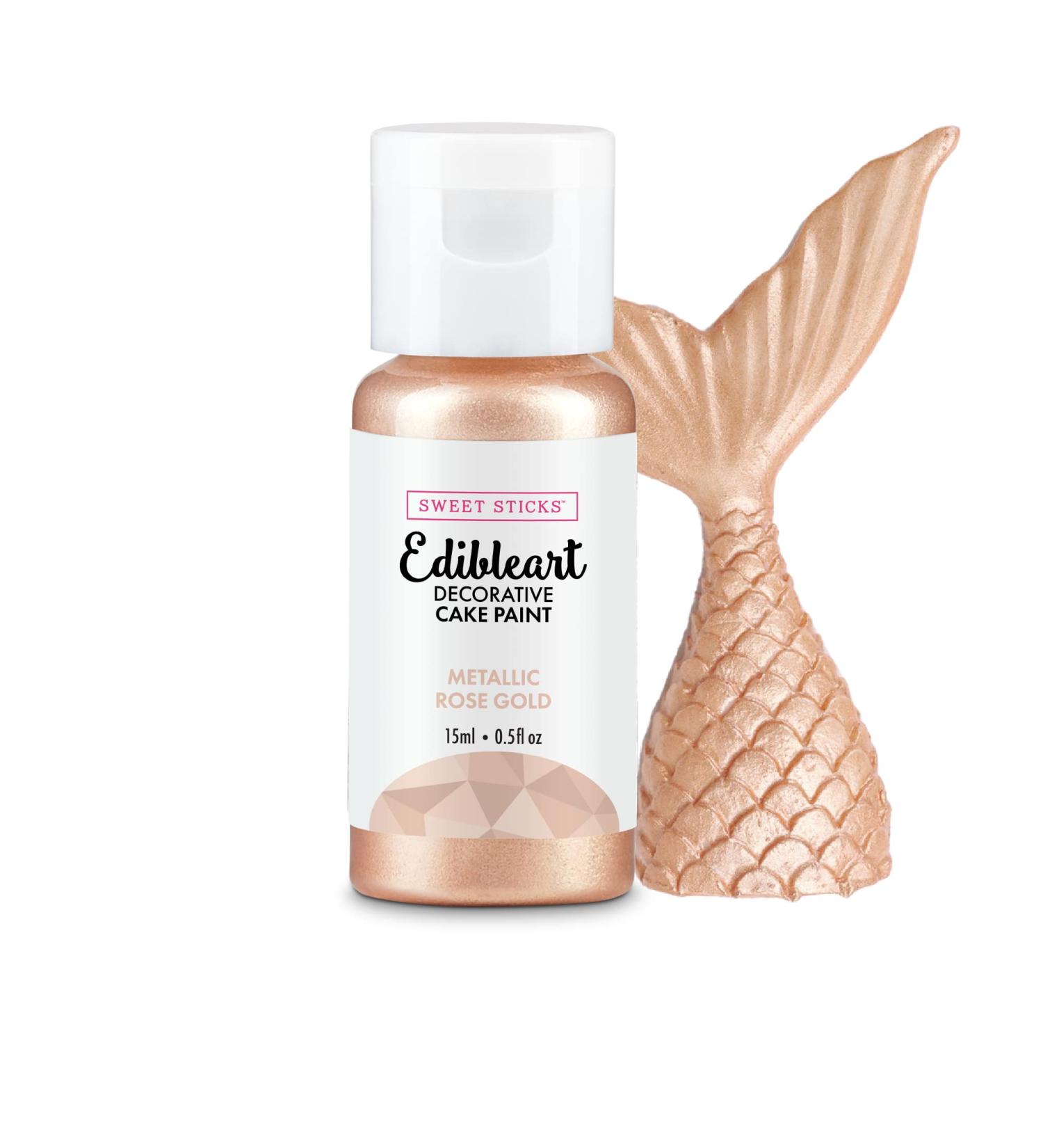 Sweet Sticks Metallic Edible Art Paint 15ml Rose Gold - Buy Online on SooperMarket.com