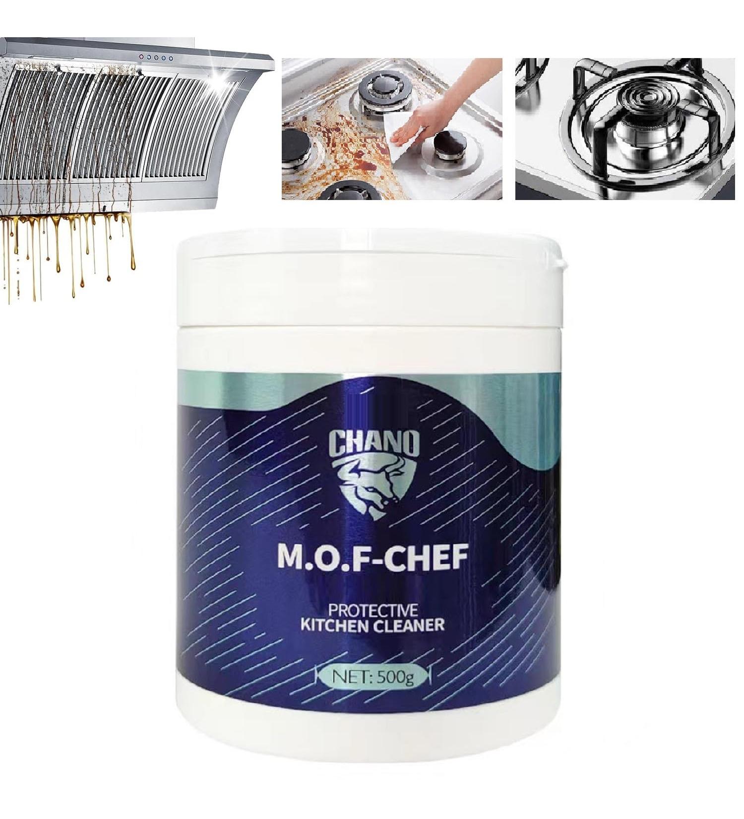 M.O.F-CHEF Protective Kitchen Cleaner - Heavy Duty Degreaser & Chef Cleaner Powder (500g) - Ideal for International Shipping - Buy Online on SooperMarket.com