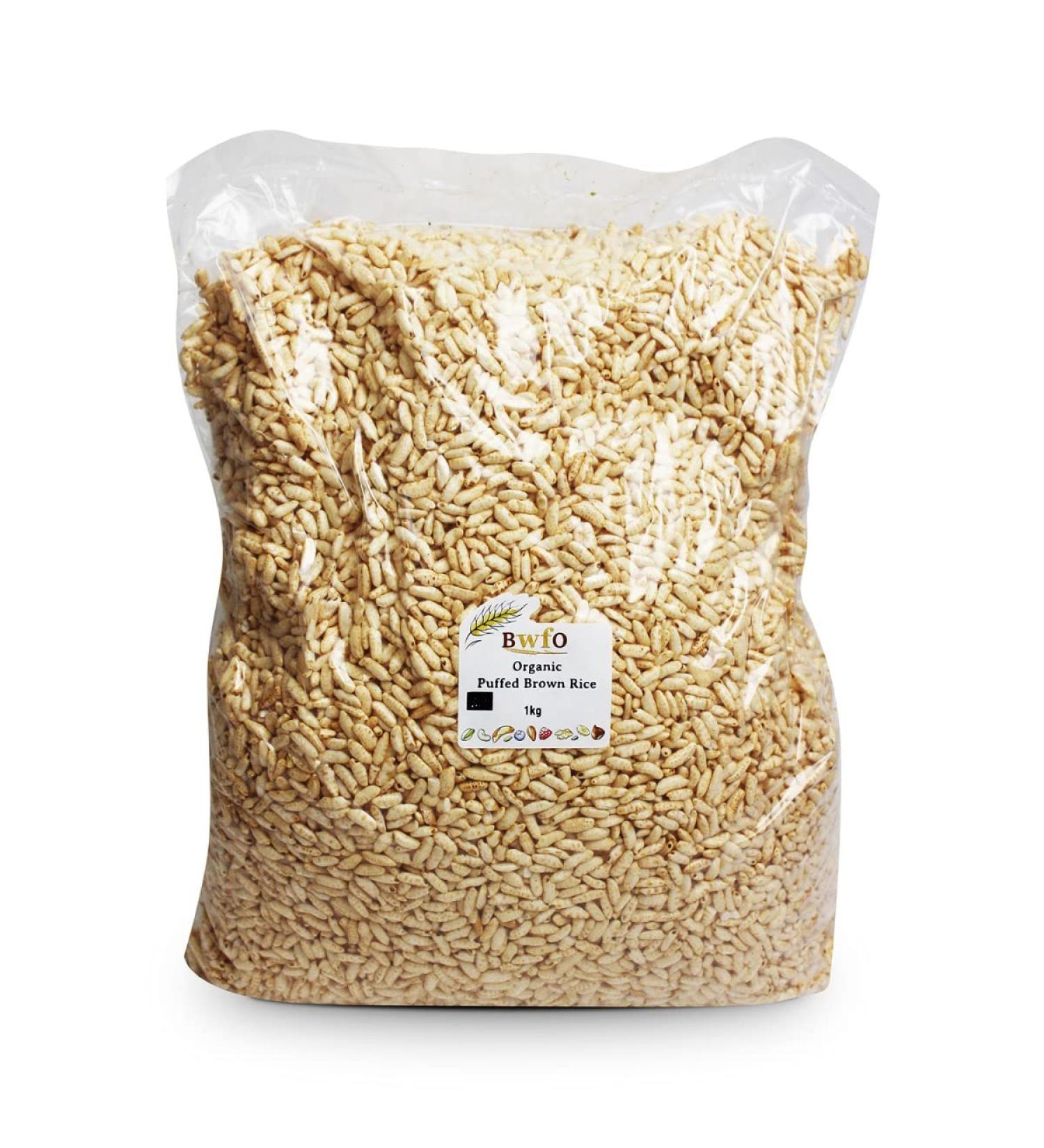 Organic Puffed Brown Rice 1kg (BWFO)