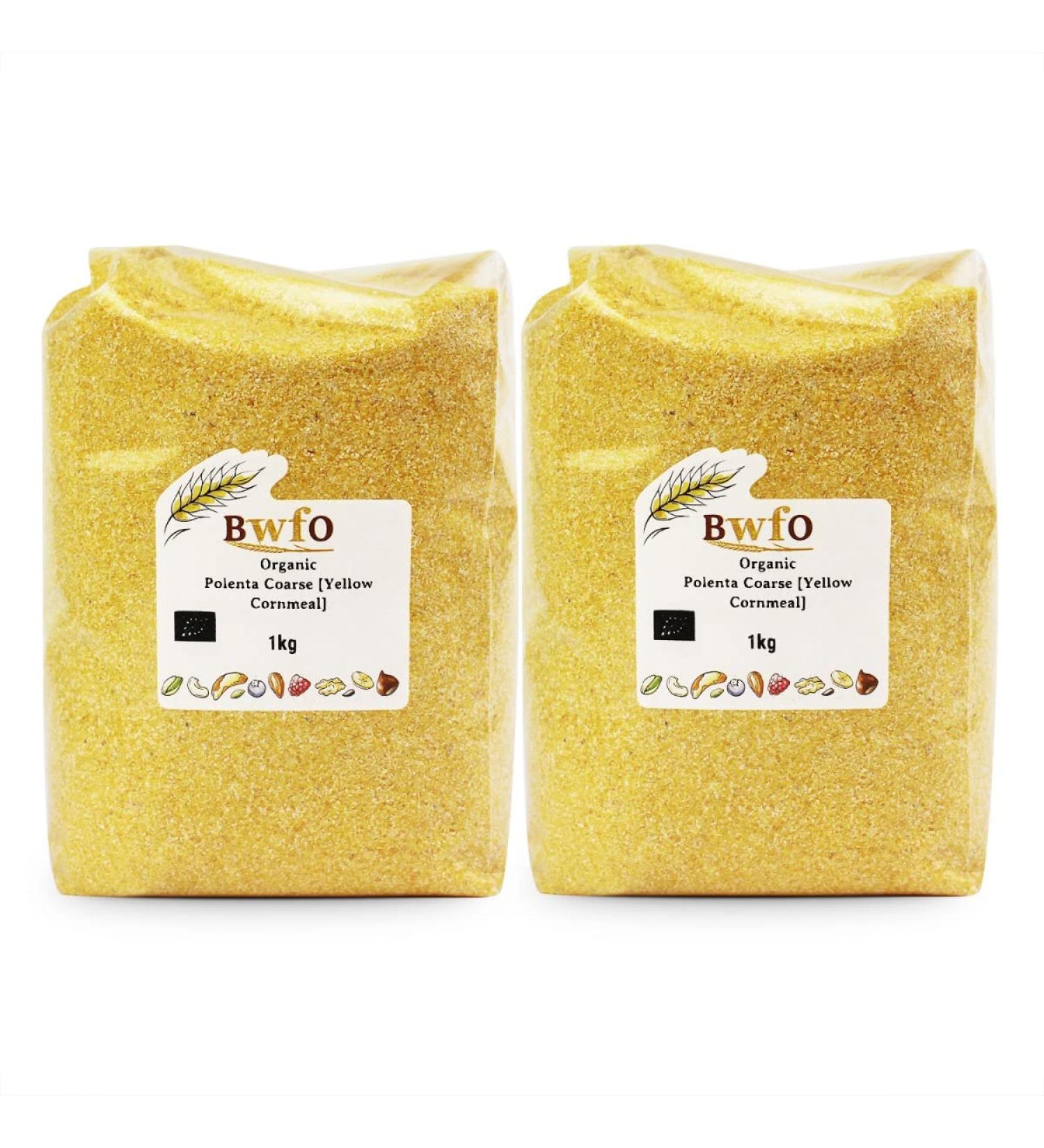 Organic Polenta Coarse Yellow Cornmeal 2kg (BWFO)