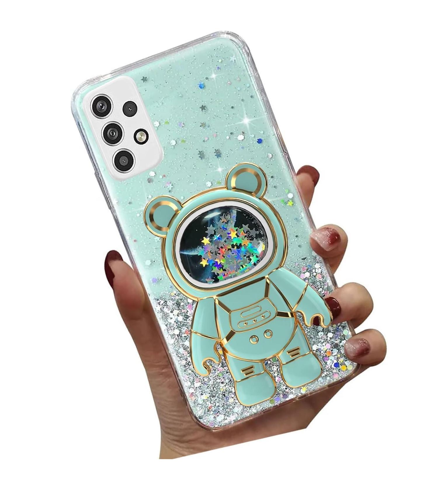 Tivenfezk Nadoli Samsung Galaxy A32 4G Case - Astronaut Glitter Stand Shell Soft Silicone Bling Cover - Buy Online on SooperMarket.com