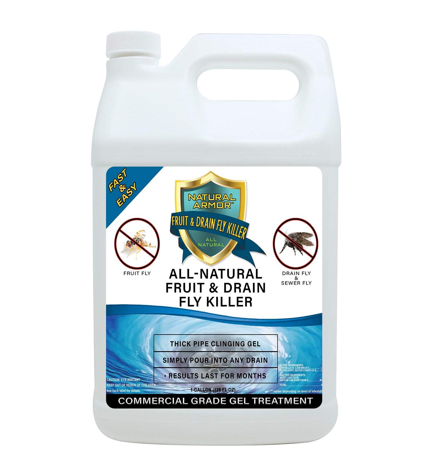 Fruit Fly & Drain Fly Killer - Commercial Drain Gel Treatment - 1 Gallon (128 Ounces) - Buy Online on SooperMarket.com