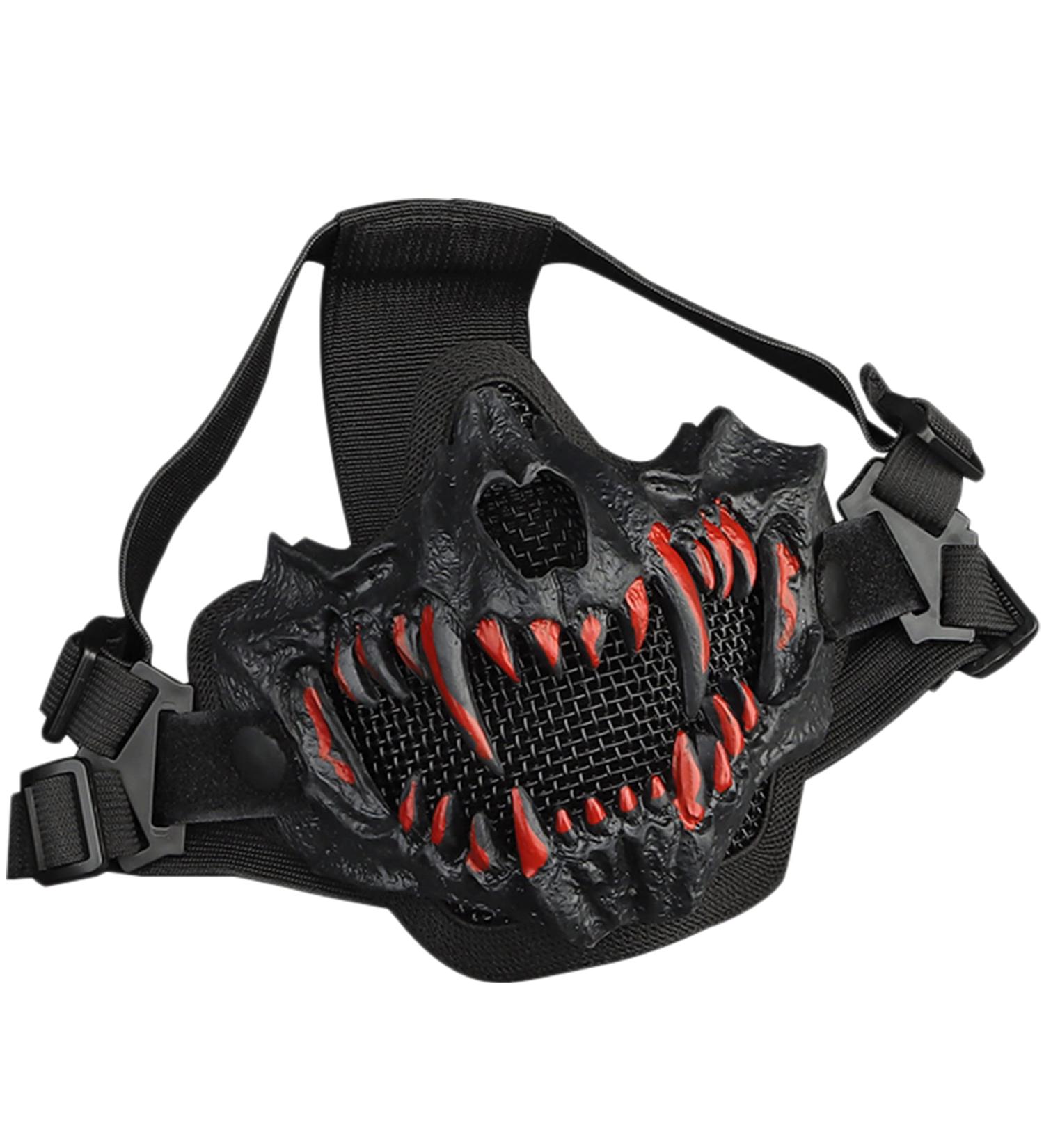 Guayma Airsoft Skull Mask for Halloween Cosplay and Paintball - Black - Buy Online on SooperMarket.com