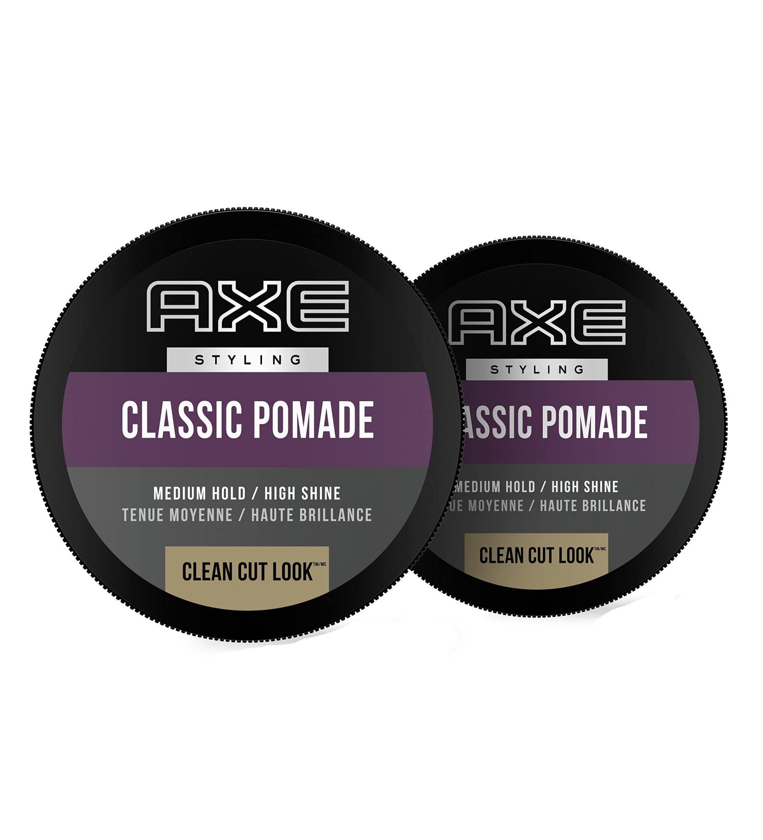 Axe Styling Classic Pomade 2.64oz - Medium Hold & Natural Finish (Pack of 2) - Buy Online on SooperMarket.com