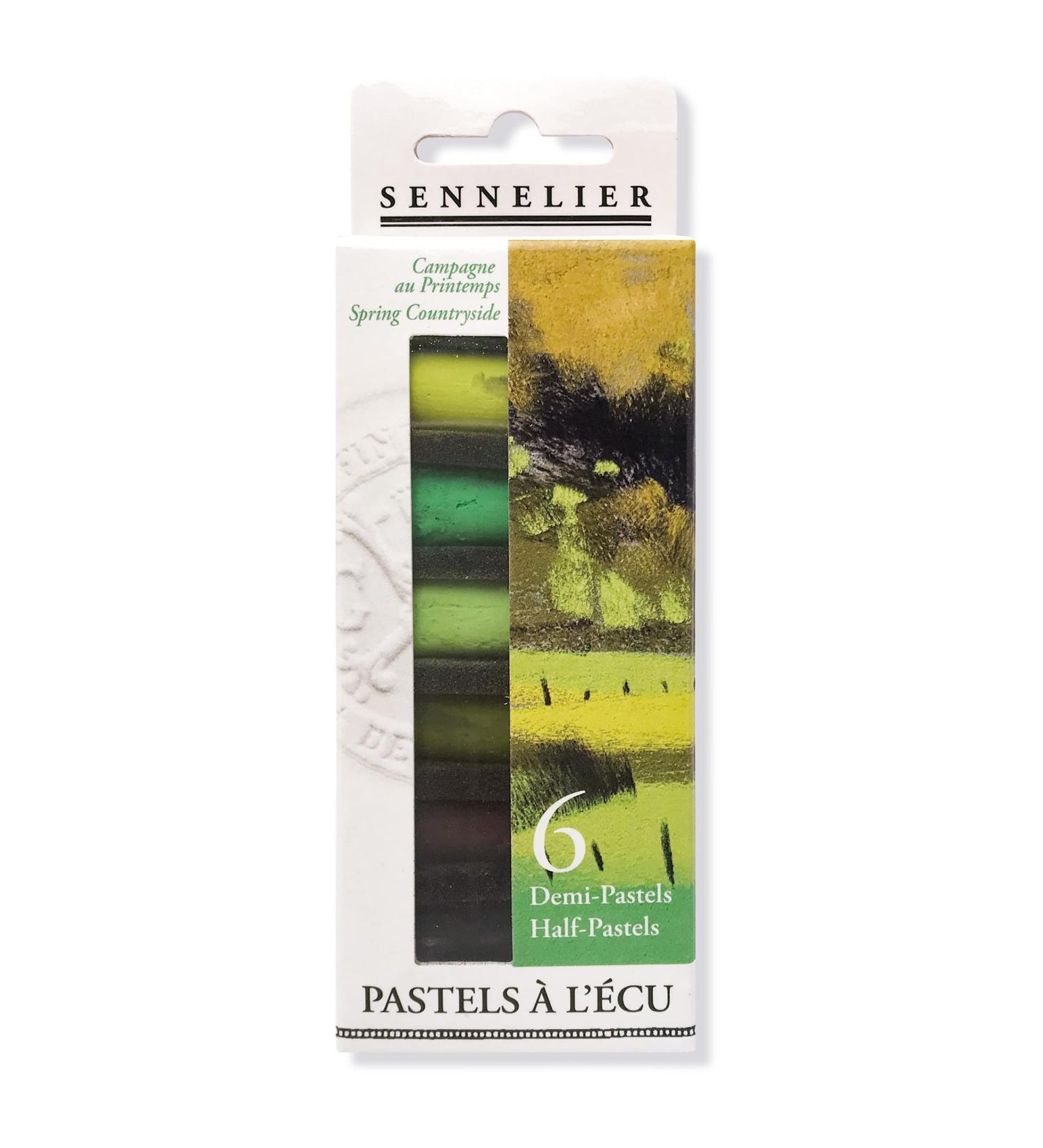 Sennelier Extra-Soft Half Pastel 6 Stick Set - Spring Colors - Buy Online on SooperMarket.com