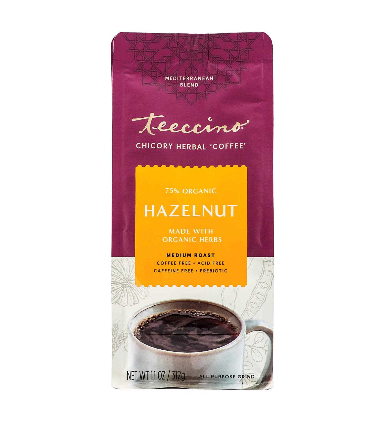 Teeccino Hazelnut Mediterranean Herbal Coffee - 11 oz - Buy Online on SooperMarket.com