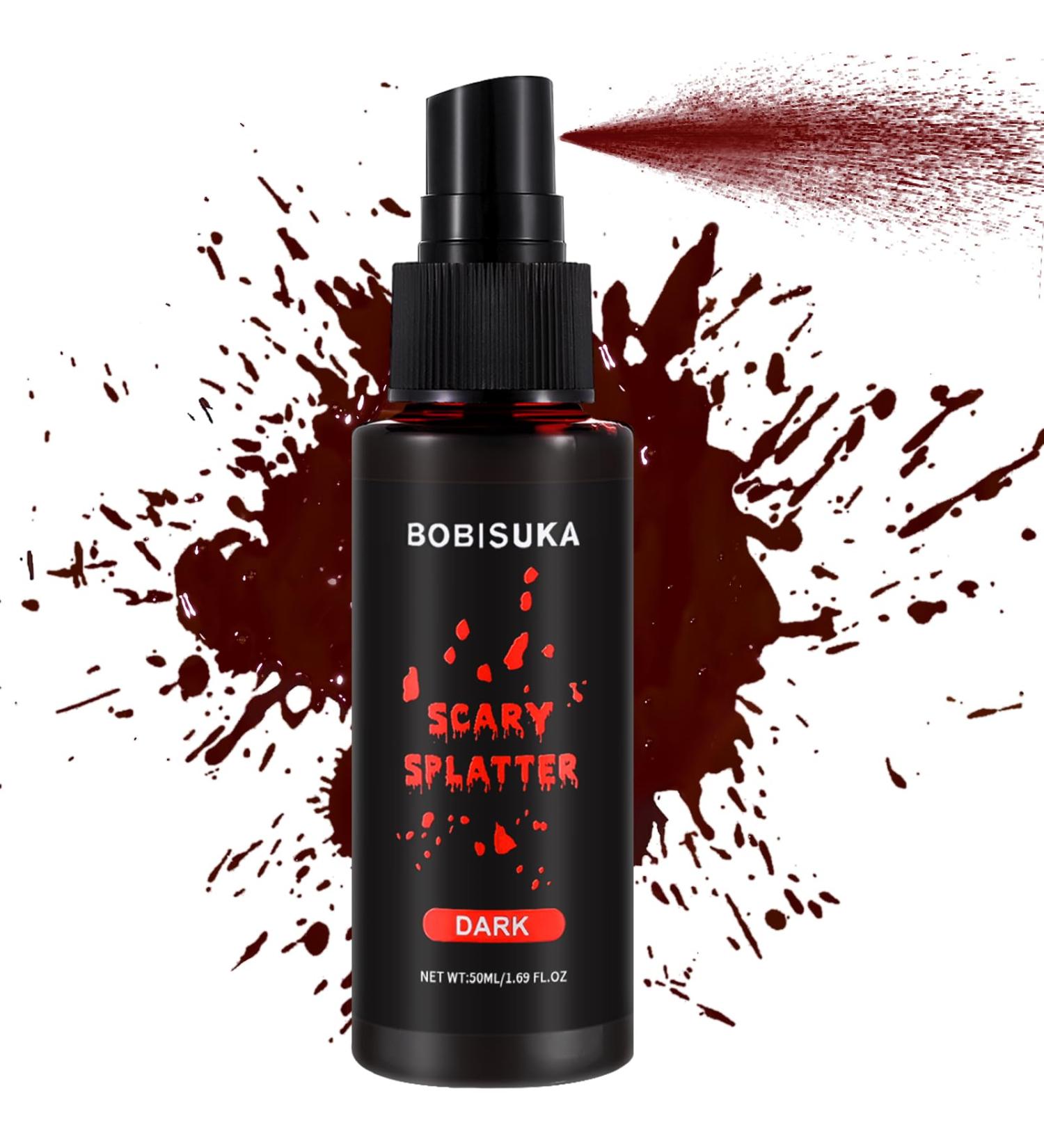 BOBISUKA Fake Blood Spray for Cosplay | Vampire Blood - Washable Makeup for Clothes & Face - Buy Online on SooperMarket.com
