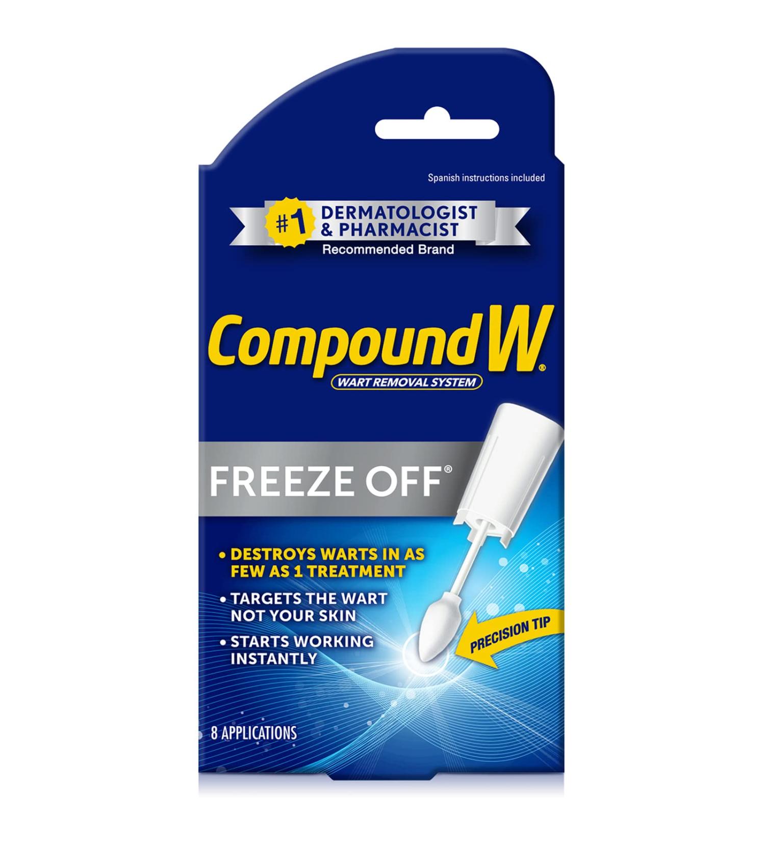 Compound W Freeze Off Remover - 8 Applications, White - 1 Count - Buy Online on SooperMarket.com