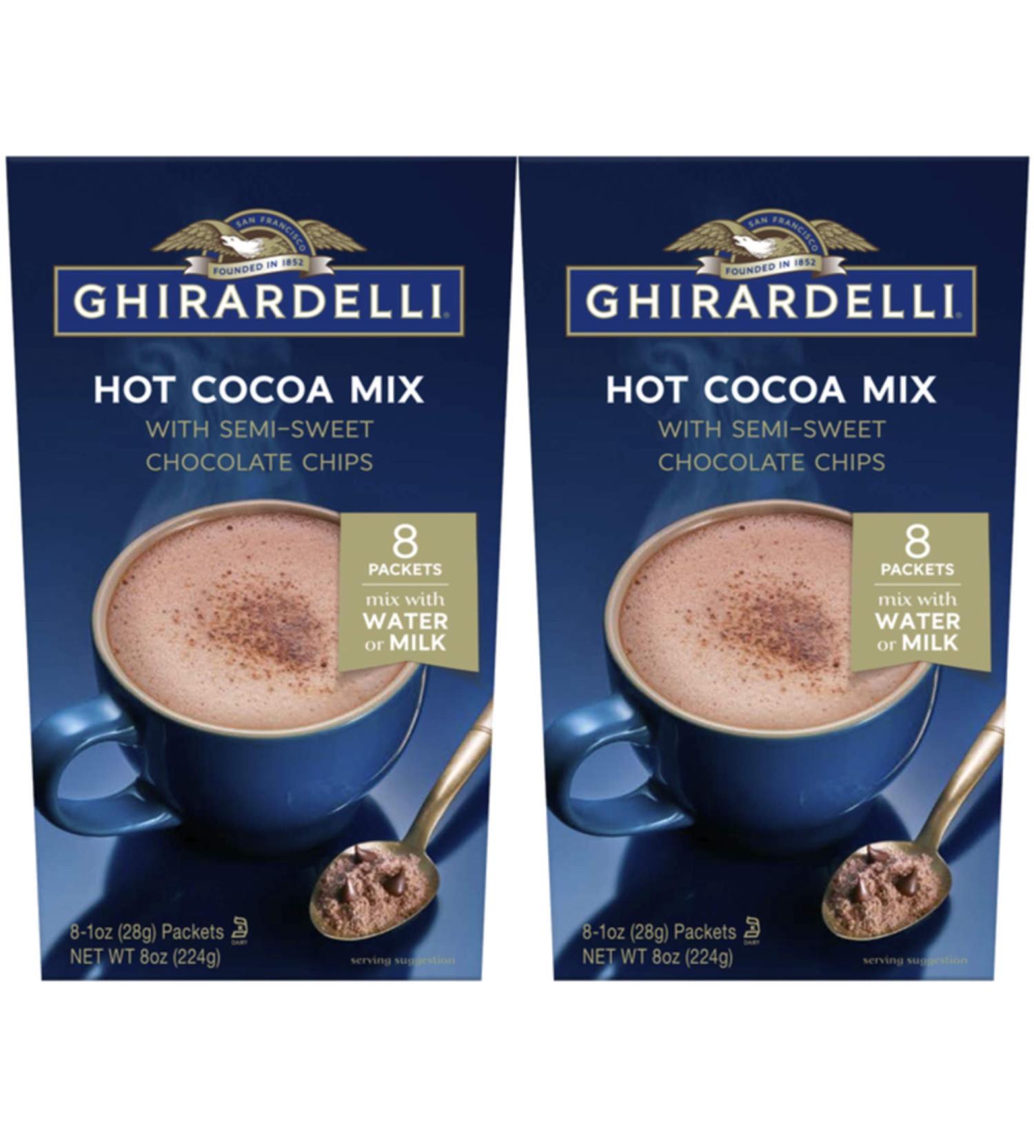 Ghirardelli Hot Cocoa with Semi-Sweet Chocolate Chips - 16 packets - Buy Online on SooperMarket.com