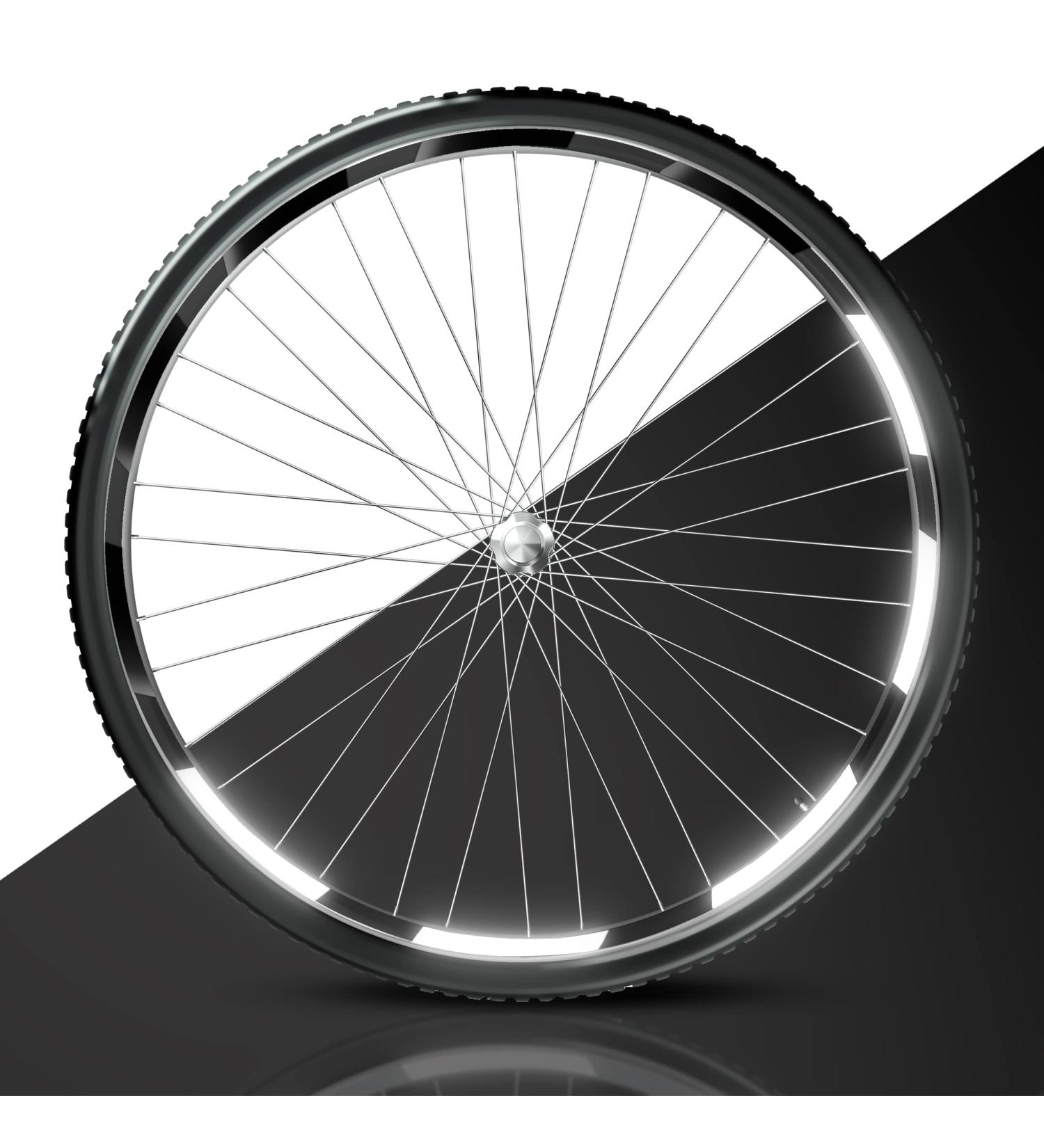 Blackshell Reflector Sticker Set - 60 Bicycle Rim Stickers for 27.5 28 29 Rims - Enhance Safety with Black Reflectors - Buy Online on SooperMarket.com
