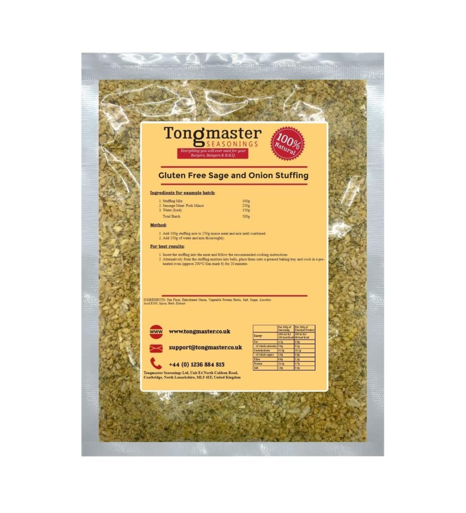Sage and Onion Stuffing Mix - 100g (Gluten Free)