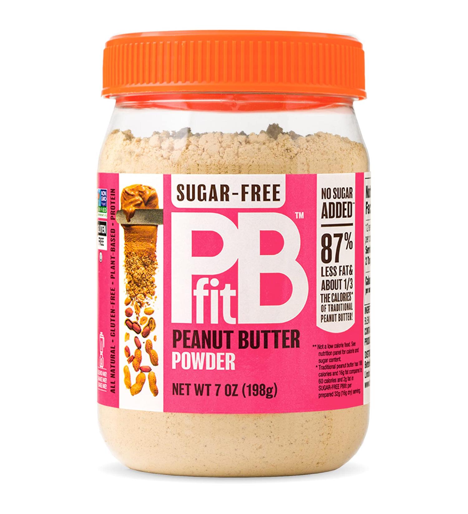 PBfit Sugar-Free Peanut Butter Powder - Real Roasted Pressed Peanuts, No Added Sugar - 7 Ounce - Buy Online on SooperMarket.com