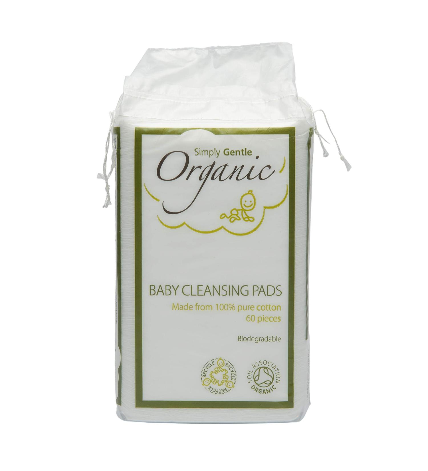 Organic Cotton Baby Pads - Pack of 60 | Eco-Friendly & Safe for Babies | International Shipping Available - Buy Online on SooperMarket.com