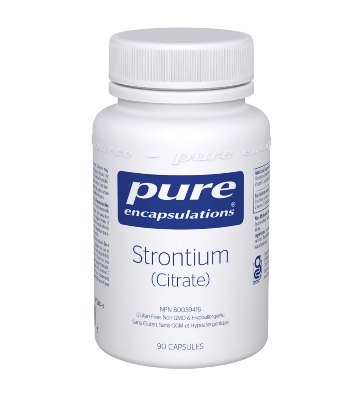 Pure Encapsulations - Strontium (Citrate) - Trace Minerals to Support Healthy Bones* - 90 Vegetable Capsules - Buy Online on SooperMarket.com