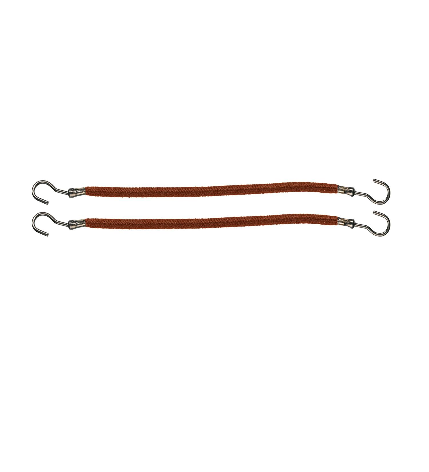 Comair 3110023 Hair ties smooth rubber 10 cm 12 pcs card brown