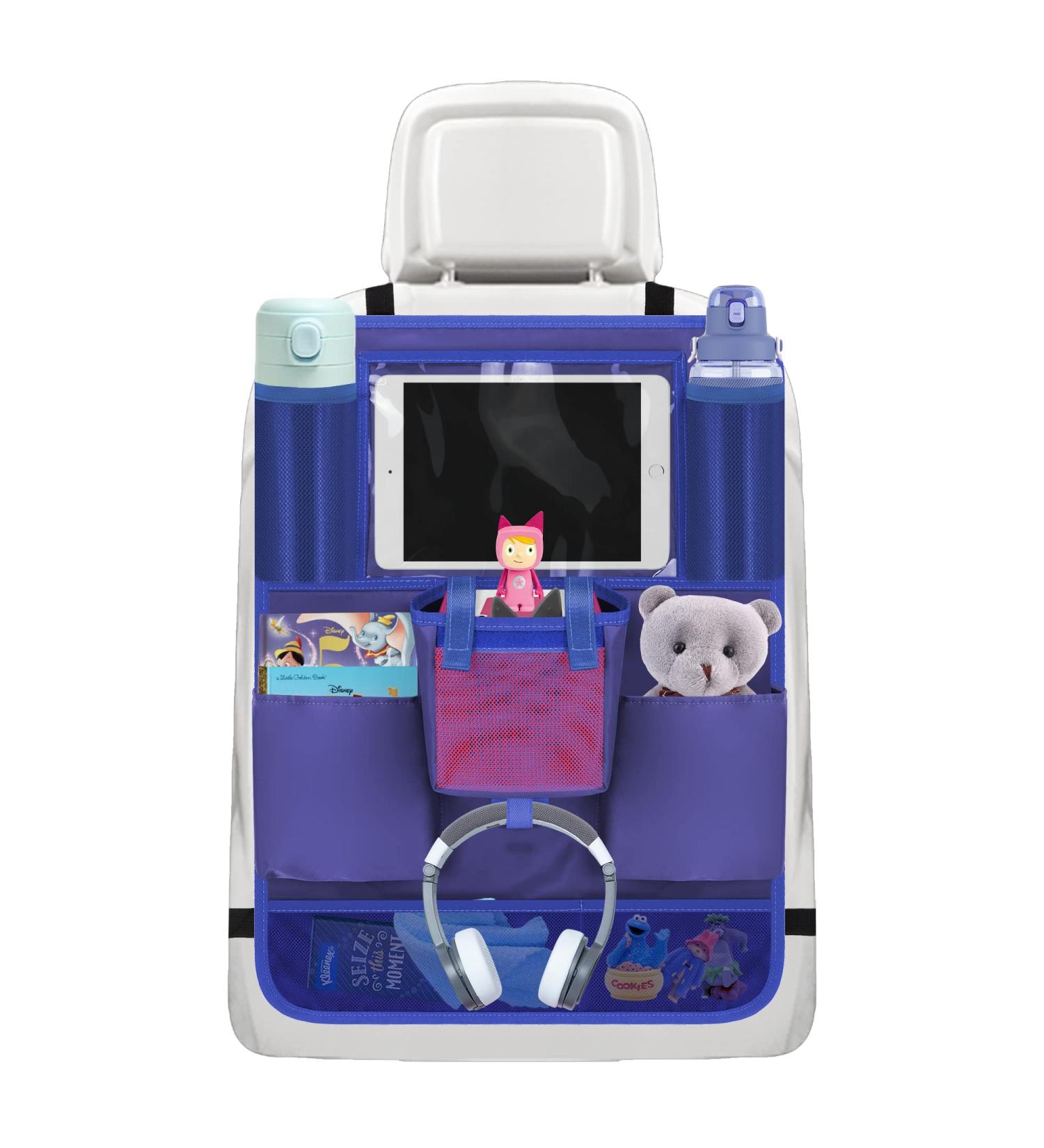 Toniebox Car Organiser with Tablet Holder - Seat Back Cover for Kids' Car Accessories - Blue, 1 Piece - Buy Online on SooperMarket.com