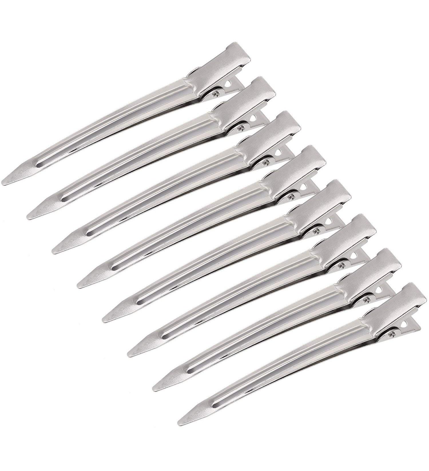Quesuc 24 Pieces 3.5 inches Metal Curl Clips Duck Bill Sectioning Clips Alligator Hair Clips - Buy Online on SooperMarket.com