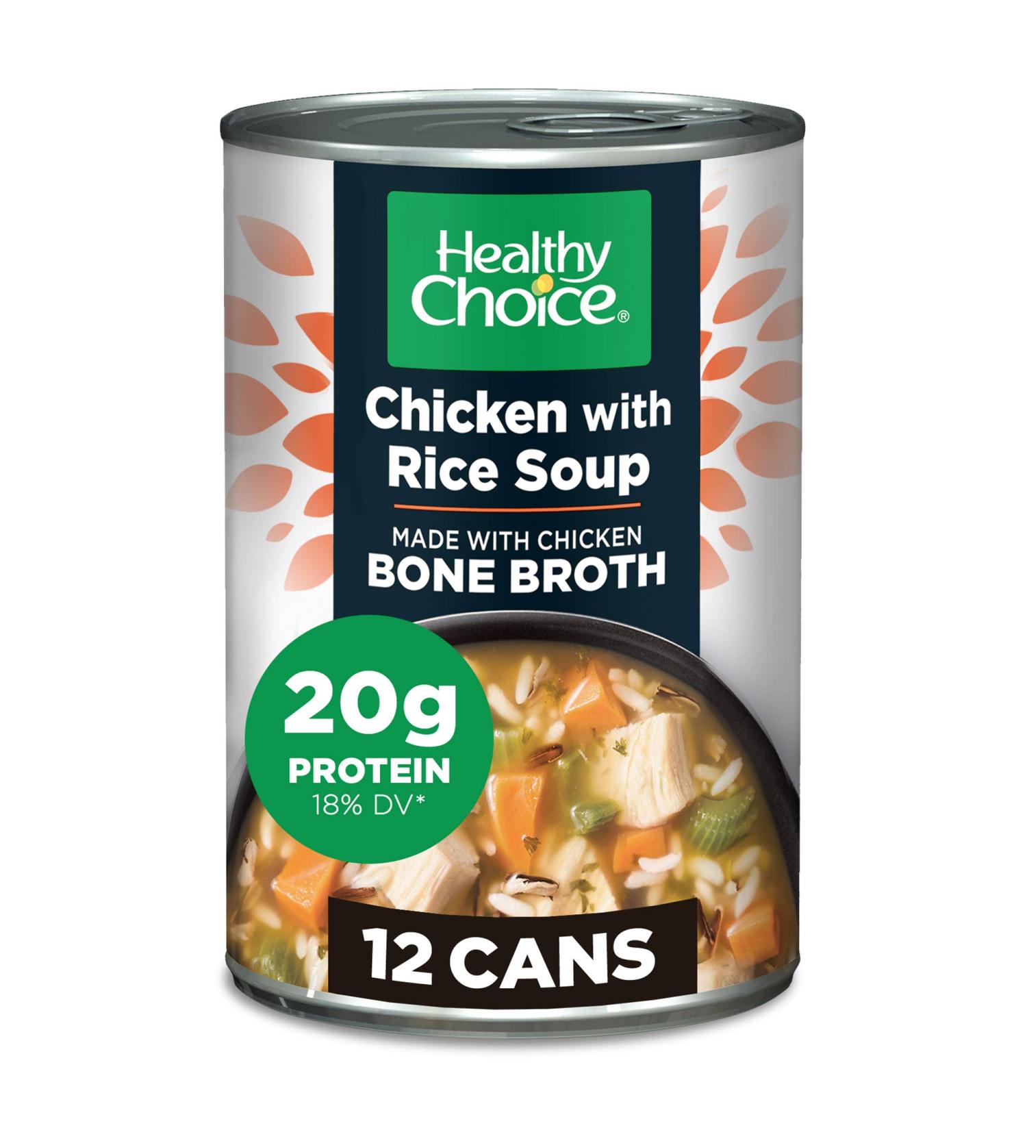 Healthy Choice Chicken & Wild Rice Soup  15 Oz (Pack Of 12) Chicken with Rice Soup - Buy Online on SooperMarket.com