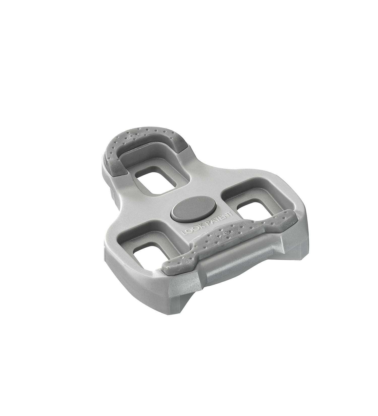 LOOK KEO Grip Cycling Cleats w/ Memory Positioner - Anti-Slip TPU Surface - Gray Color - 4.5 Angular Freedom - Buy Online on SooperMarket.com